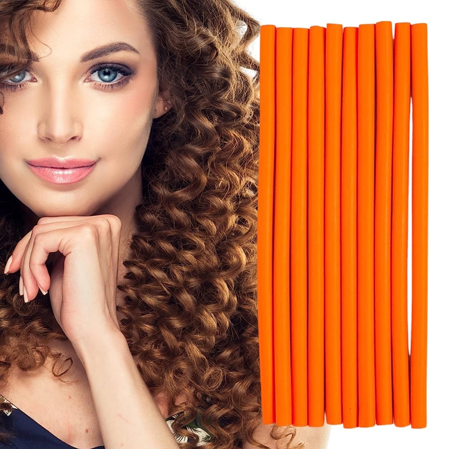 ZAUKY 10PCS Soft Sponge Hair Rollers for Curling - Easy Twist Hair Curlers Set for Women & Girls (Multicolor) - Perfect for Home, Salon & Travel Hair Styling