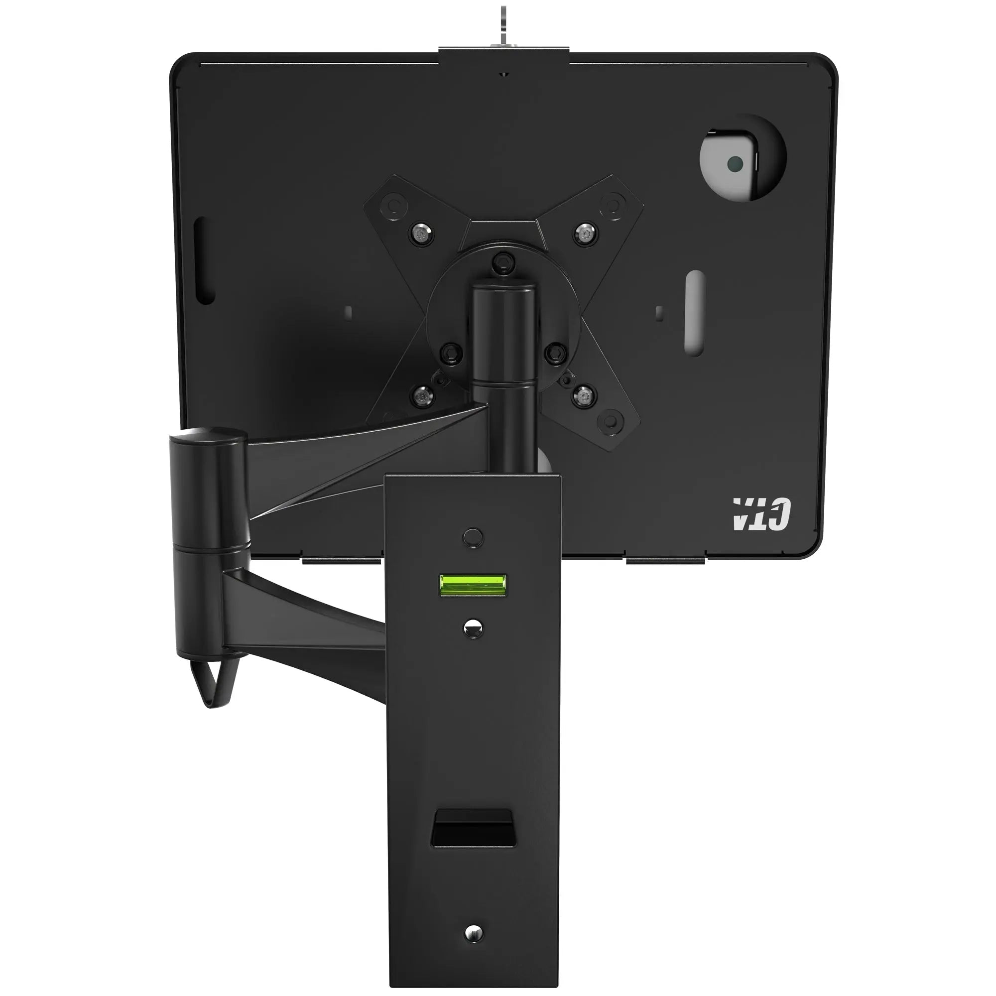 VESA Wall Mount Bracket with Enclosure - Adjustable Monitor Arm for 13-32 Inch Screens | Perfect for Home Office, Gaming Setup & Conference Rooms