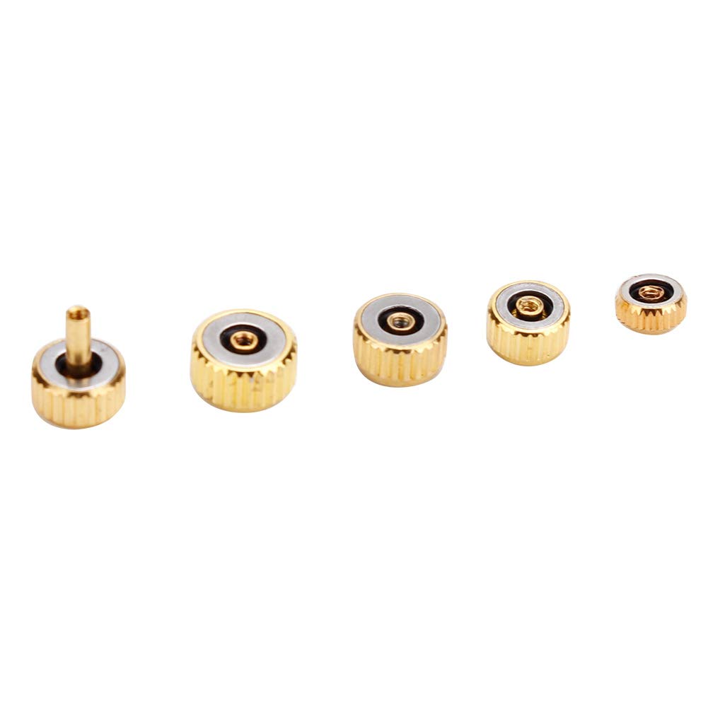 Stainless Steel Watch Crown Repair Kit - Watch Stem & Spring Bar Set for DIY Watch Repair