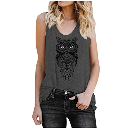 Women's Fashion Cat Print Tank Tops - Sleeveless Crop Tops for Workout & Casual Wear | Soft Loose Fit Camisole Tee Shirts for Summer, Yoga, Beach & Everyday Outfits