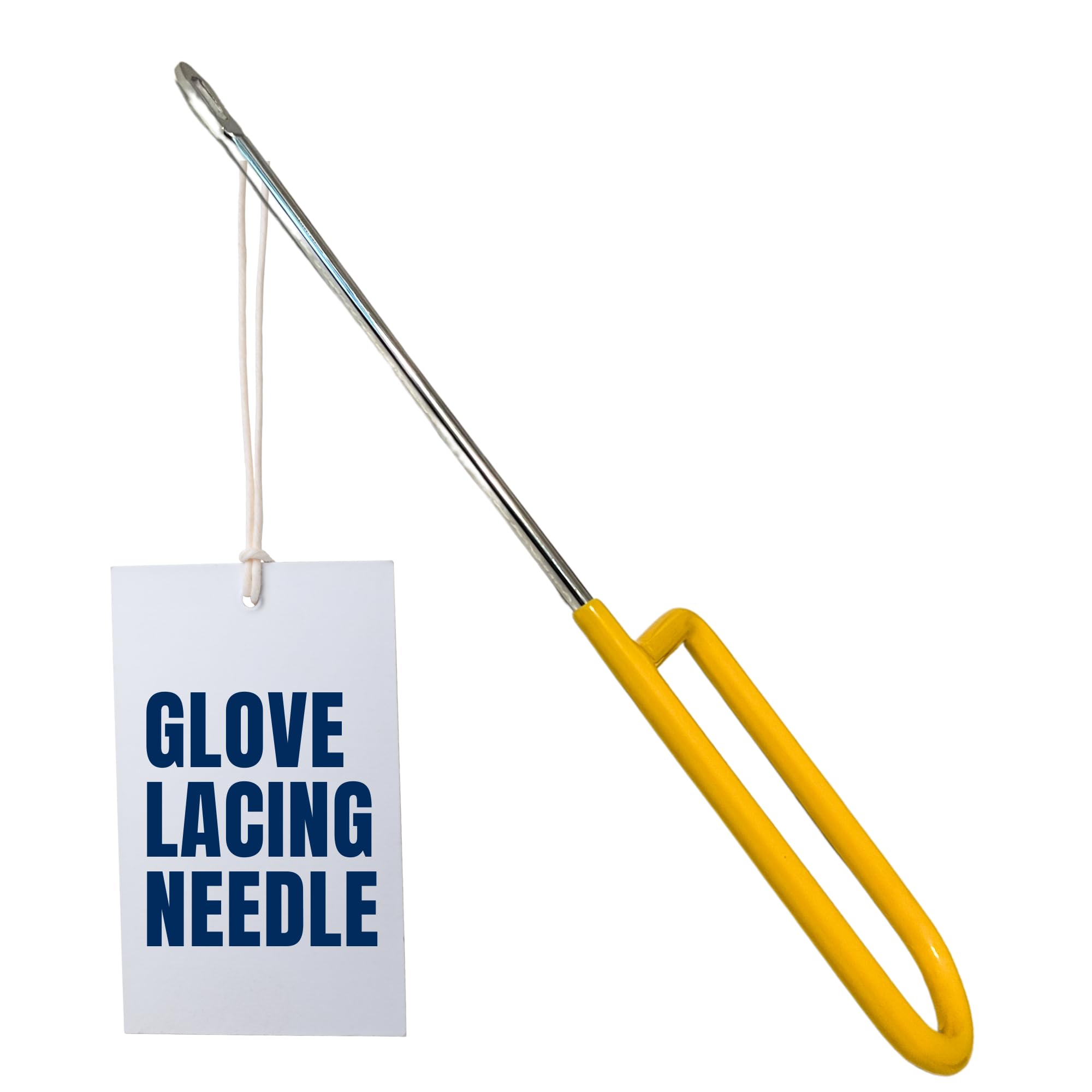 Covey Sports Baseball Glove Lacing Needle with Rubber Handle - Durable Steel Leather Mitt Repair Tool for Baseball & Softball Gloves - Essential for Relacing & Restringing - Perfect for DIY Glove Repair & Maintenance at Home or Field