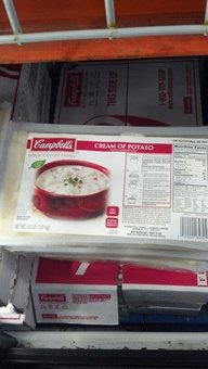 Campbell's Cream of Potato Soup - 12 oz (3/4 lb) Cans, Pack of 6 | Rich & Creamy Potato Soup for Quick Meals, Comfort Food & Easy Cooking | Perfect for Lunch, Dinner, Camping & Emergency Food Storage