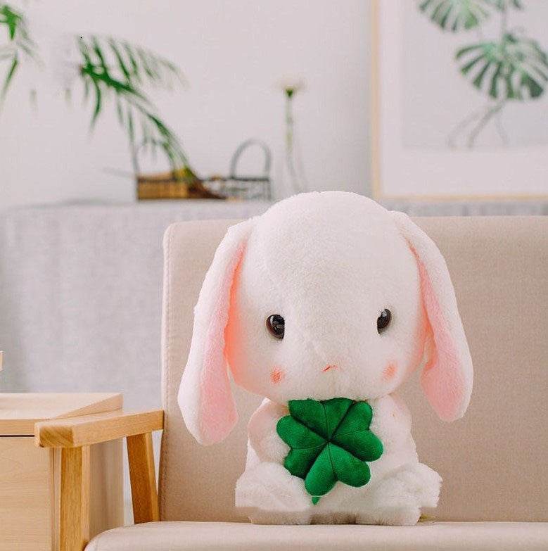 Soft Giant Furry Bunny Plush Toy with Floppy Ears - Perfect for Cuddling, Nursery Decor, and Easter Gifts