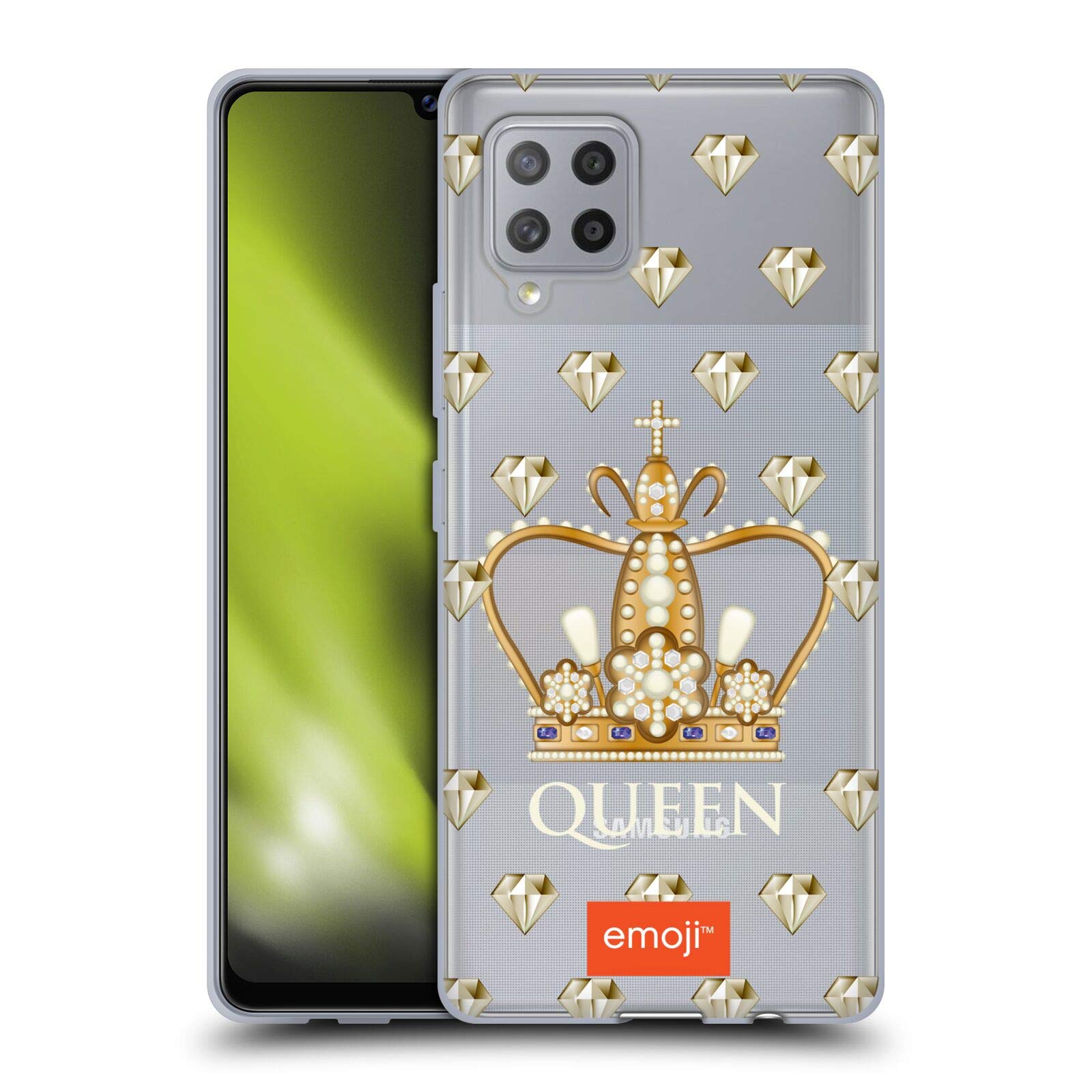 Official Emoji® Queen Royal Soft Gel Case for Samsung Galaxy A42 5G (2020) - Stylish Protection for Everyday Use & Special Occasions