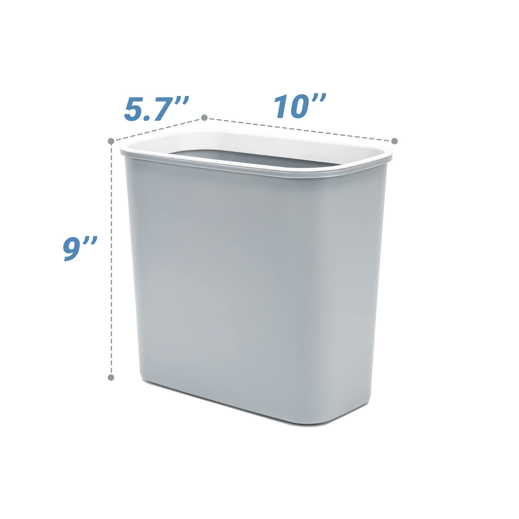 Skyflame Magnetic Hanging Trash Can - 2.1 Gallon Plastic Garbage Bin with Multi-Function Hook for Kitchen, Bedroom, Bathroom, Camping & BBQ Grills - Perfect for Organizing Utensils, Small Trash & Outdoor Cooking Accessories