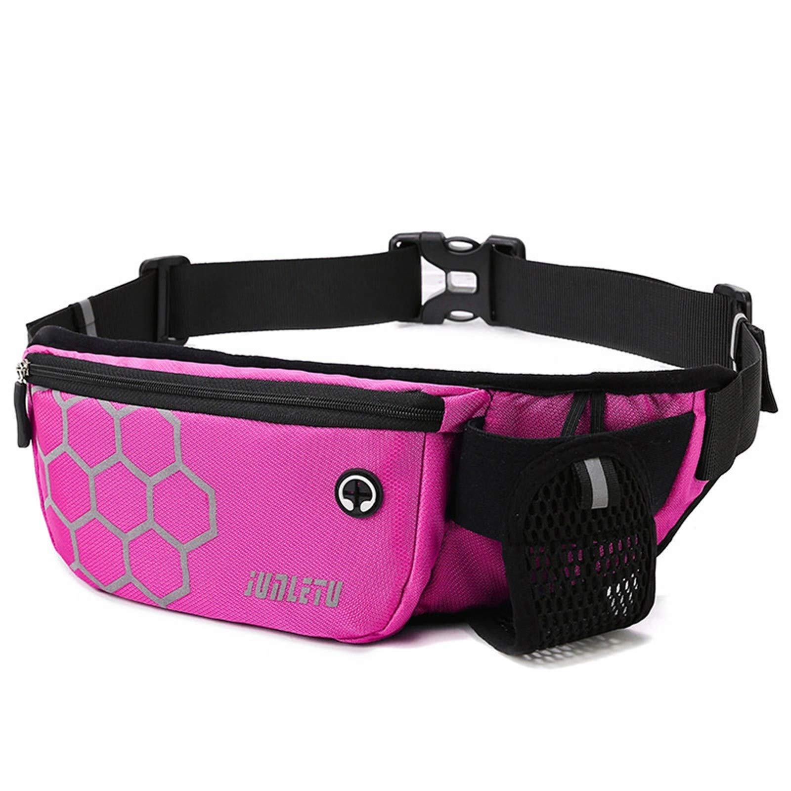 Reflective Sports Running Waist Pack - Multifunctional Crossbody Bum Bag with Phone Holder for Jogging, Hiking & Travel | Water-Resistant Hip Bag for Men & Women