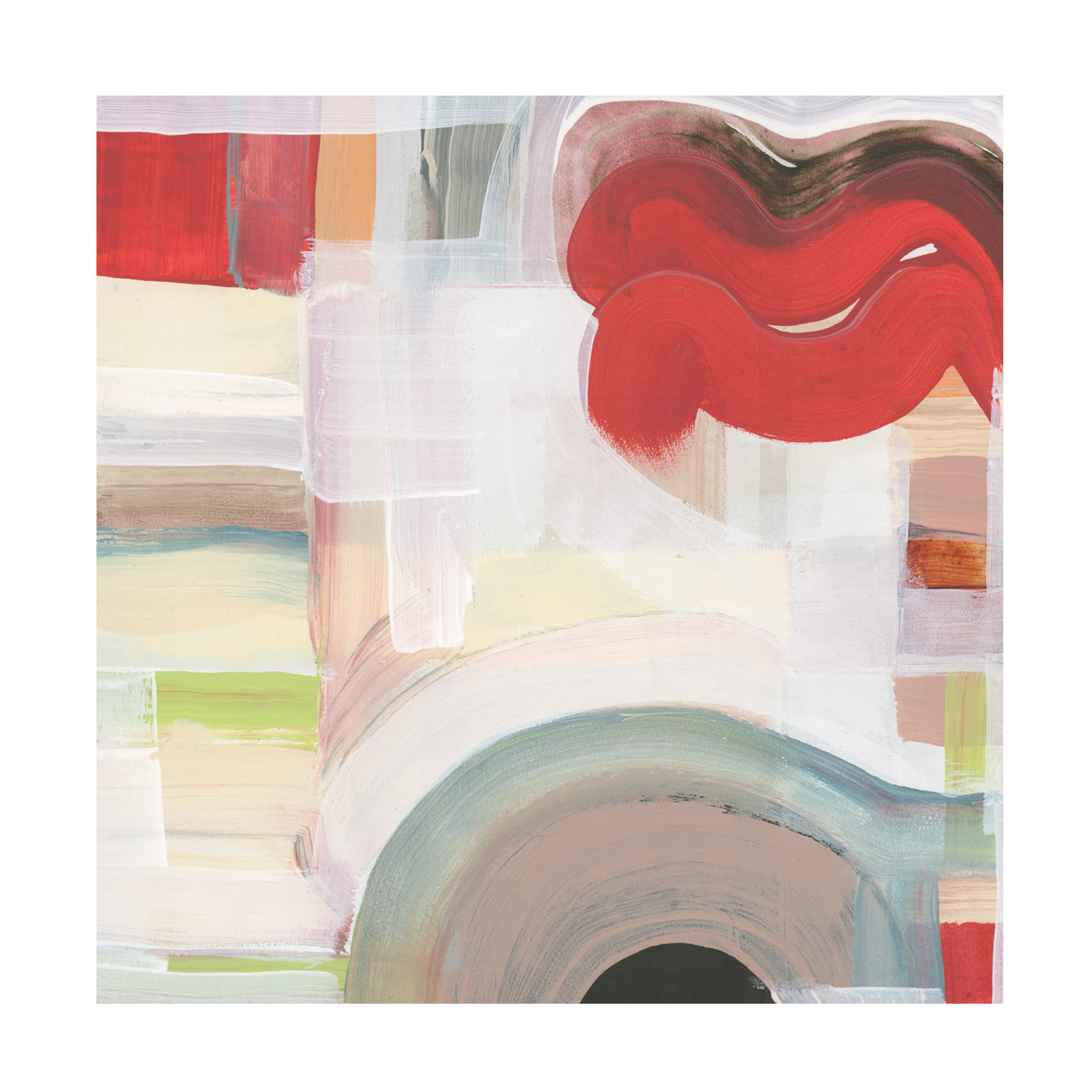 Trademark Fine Art 'Red II' Canvas Art Print by Cartissi - Modern Abstract Wall Decor for Living Room, Bedroom & Office