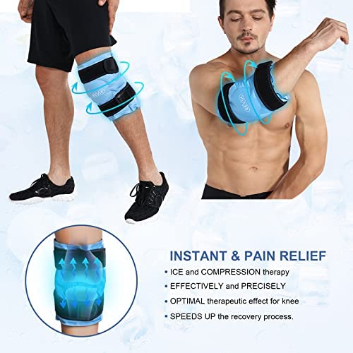 REVIX Reusable Gel Ice Pack Wrap for Wrist, Knee & Leg Pain Relief - Cold Therapy for Injuries, Sprains & Swelling - Perfect for Sports, Recovery & Post-Surgery Use
