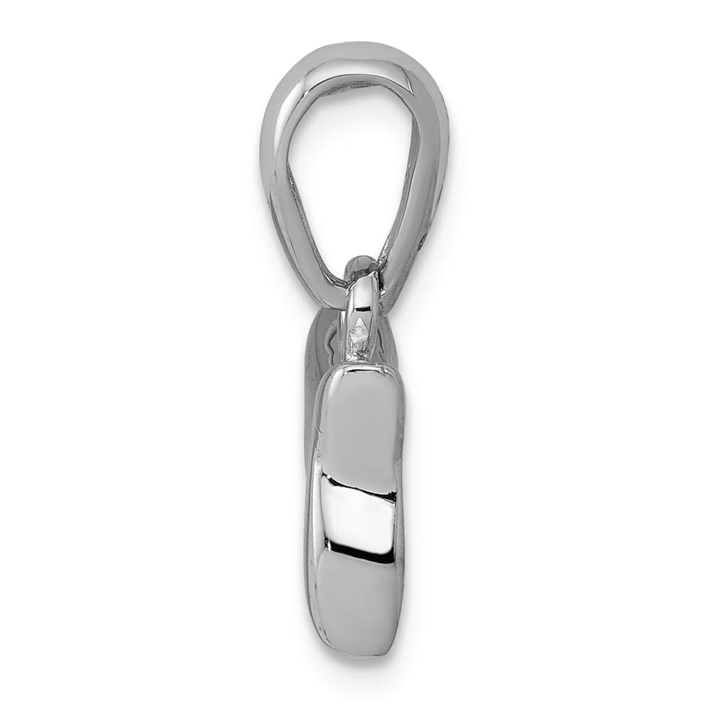14K White Gold Chai (Life) Charm Pendant - FJC Finejewelers - Elegant Jewish Symbol for Necklace, Bracelet & Gift Giving
