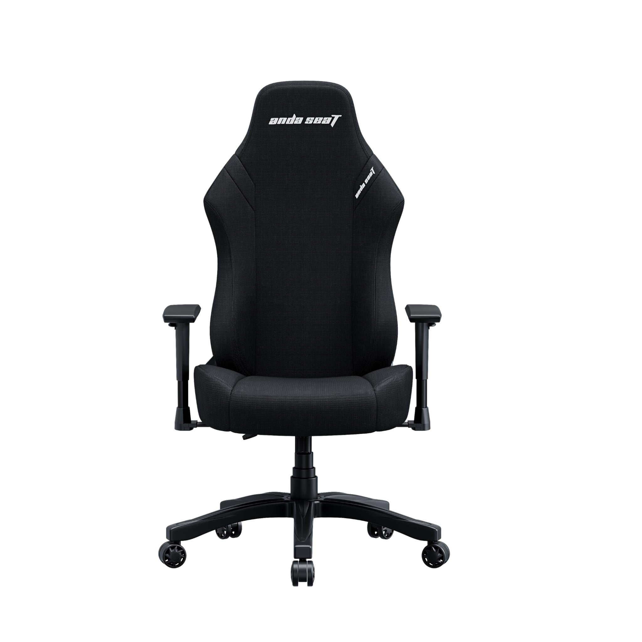 Anda Seat LUNA Fabric Gaming Chair - Ergonomic Office Chair with Lumbar Support for PC, Console & Work - Black - Perfect for Gaming, Streaming & Home Office