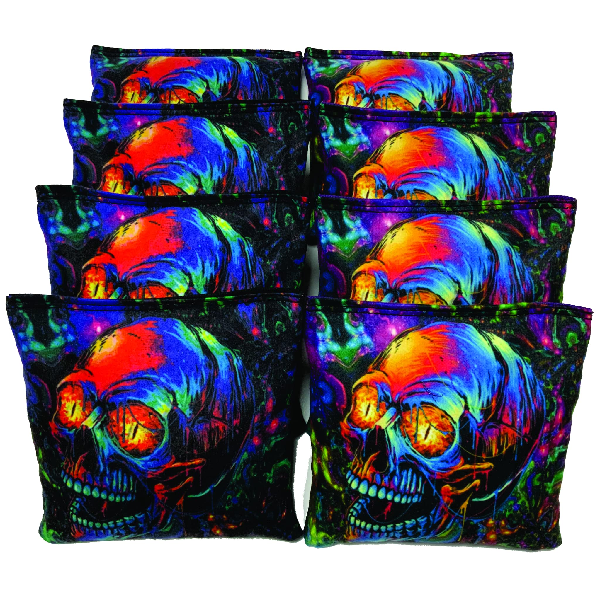BackYardGamesUSA Professional Cornhole Bags Set of 8 - Regulation Tournament Cornhole Bags with Slick & Stick Technology - Perfect for Backyard Parties, Tailgating, and Competitive Cornhole Games