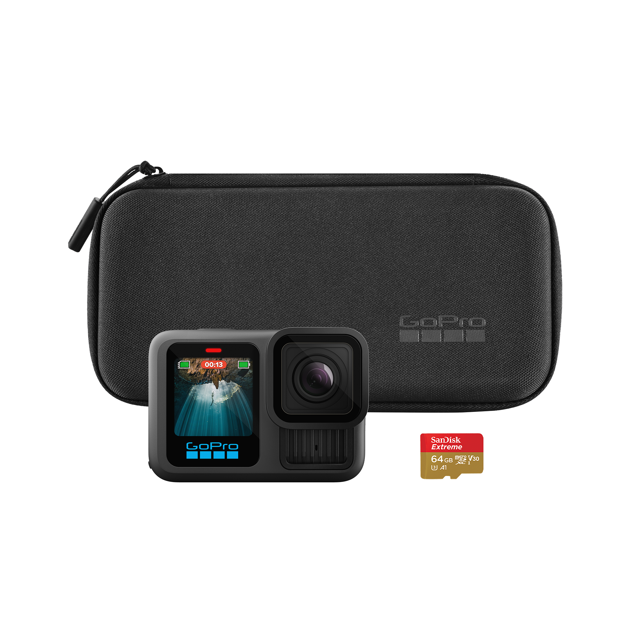 GoPro HERO13 Black Action Camera Bundle with Accessories - 4K Ultra HD Waterproof Camera for Vlogging, Sports & Adventure Photography