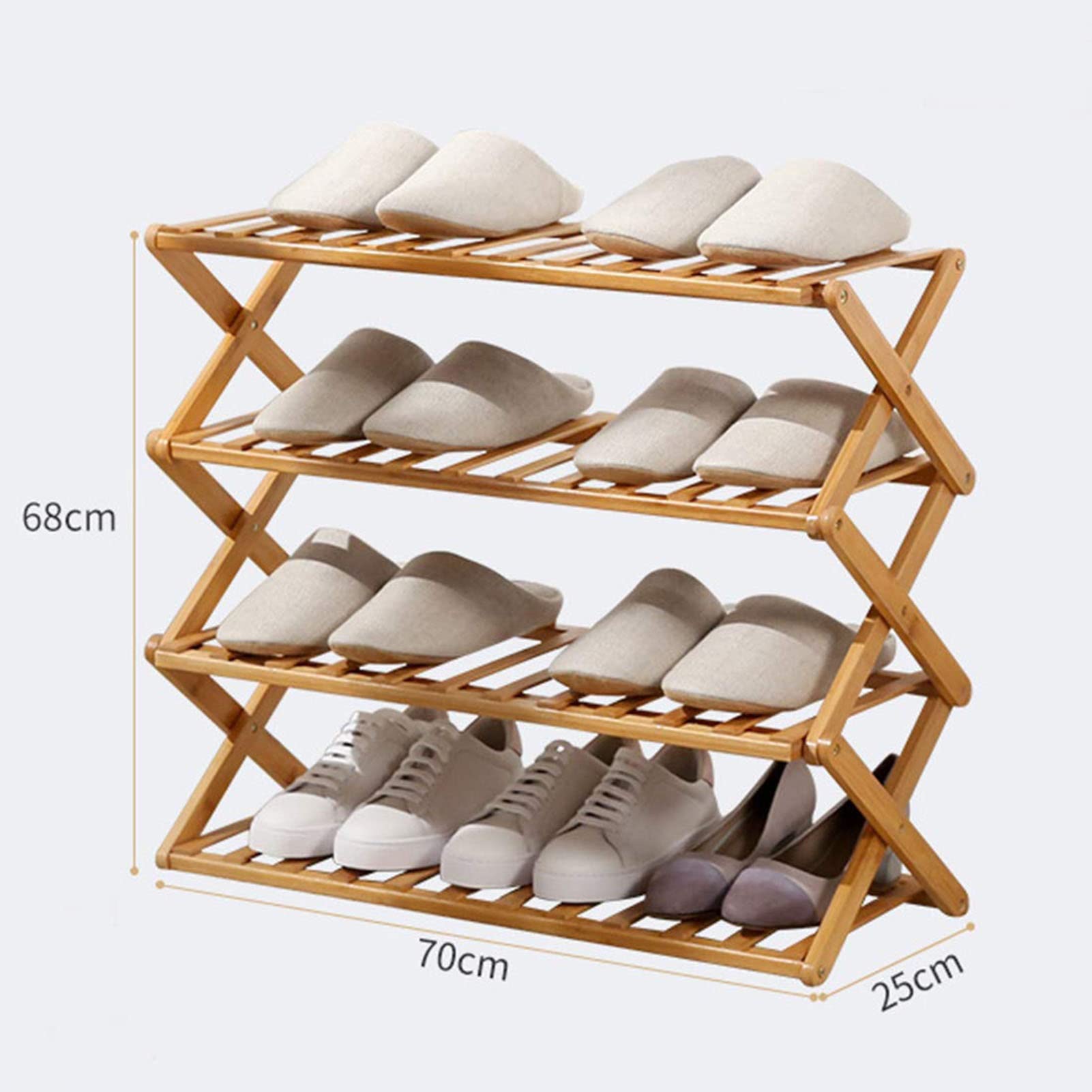 Foldable Suitcase Stand & Flower Stand - Multifunctional Free Standing Shoe Rack Organizer for Guest Room, Bathroom, Hallway, Living Room & Bedroom Storage | Perfect for Luggage, Shoes & Home Decor Organization