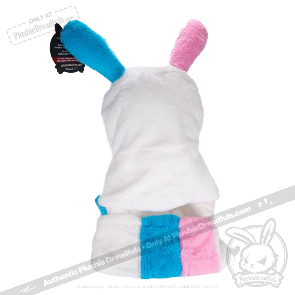 Scoodie Dreadful Gender Dysphoria Rabbit Scarf Hoodie - Soft Unisex Winter Wear for LGBTQ+ Pride, Cosplay & Cold Weather Fashion