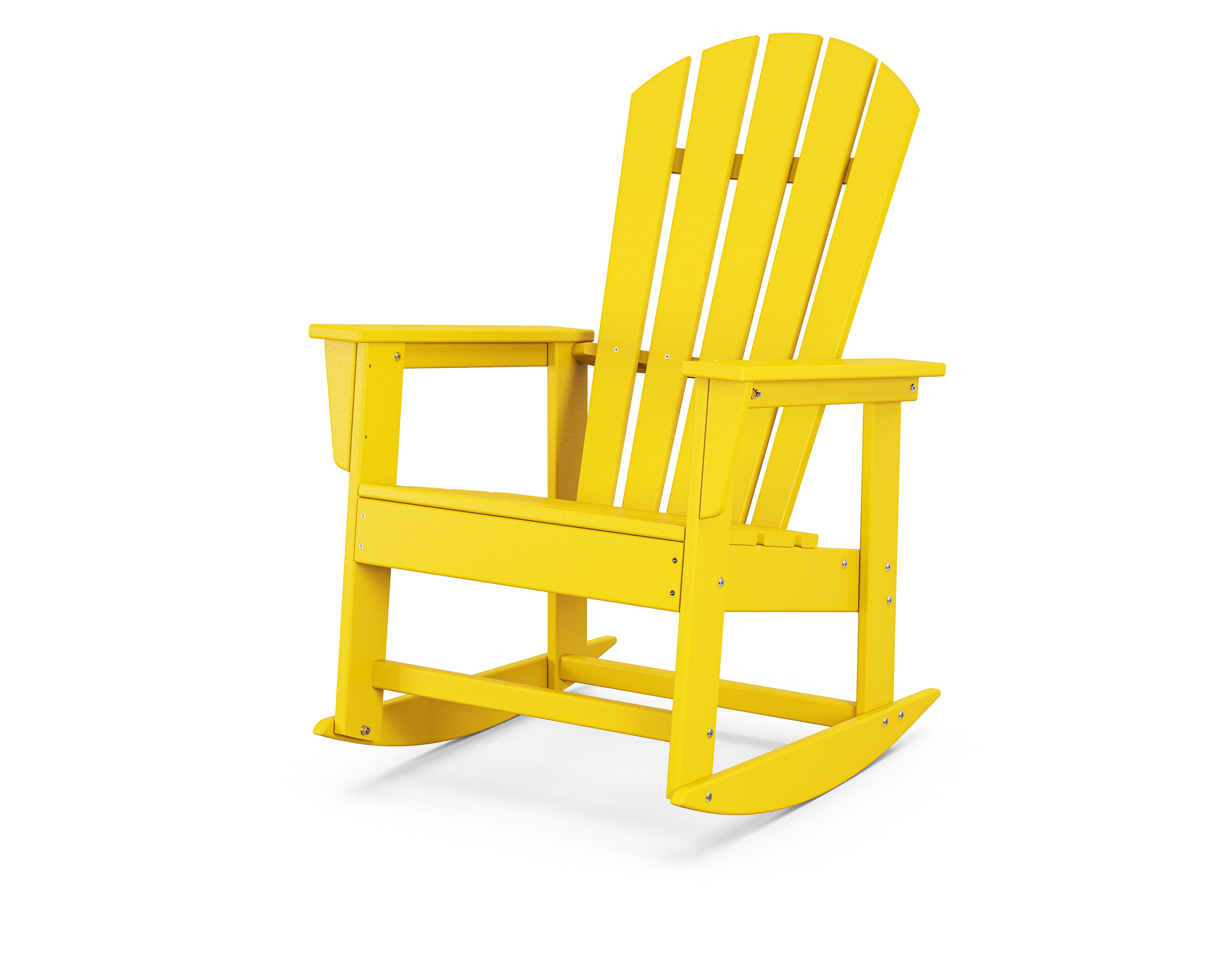 POLYWOOD South Beach Rocker - Durable Outdoor Rocking Chair for Patio, Garden, Poolside - All-Weather Resin Wicker Furniture - Perfect for Relaxing & Lounging