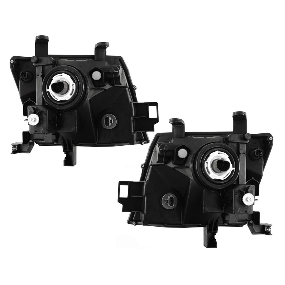 High-Performance Halogen Replacement Headlights for 2005-2015 Nissan Xterra - Chrome Housing (Part# NI2502161 NI2503161 26060EA025 26010EA025) - Perfect for Night Driving & Off-Road Adventures