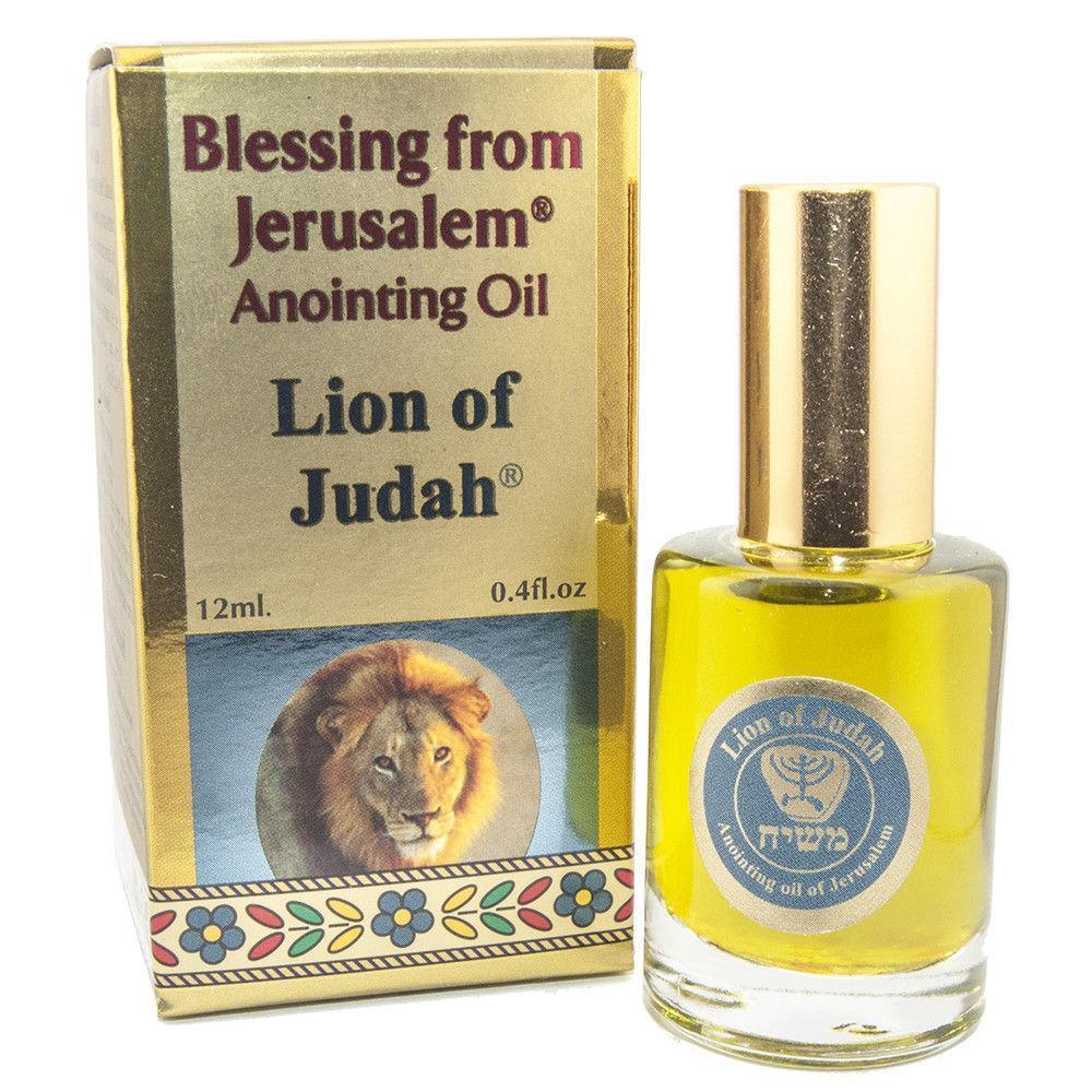 Ein Gedi Anointing Oil - Lion of Judah Blessing from Jerusalem 0.4 fl.oz | Holy Oil for Prayer, Worship & Spiritual Blessings