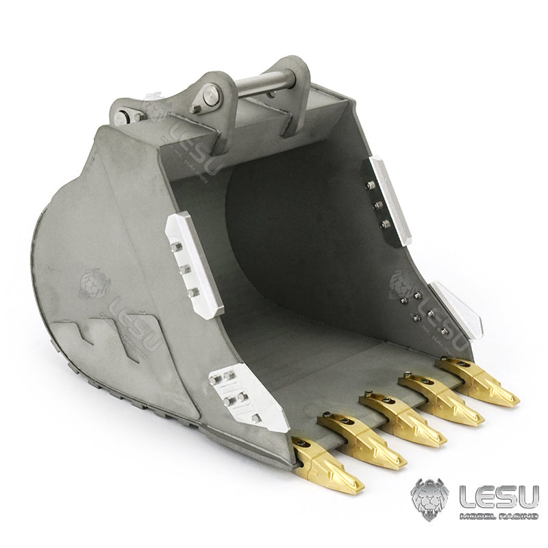 1/14 LESU PC360 Metal Excavator Truck Tracks Kit with Sprocket, ESC Motor & Metal Cabin - Heavy Duty Grab Grapple Bucket for RC Construction Vehicles - Perfect for RC Model Building, Construction Simulation & Collectors