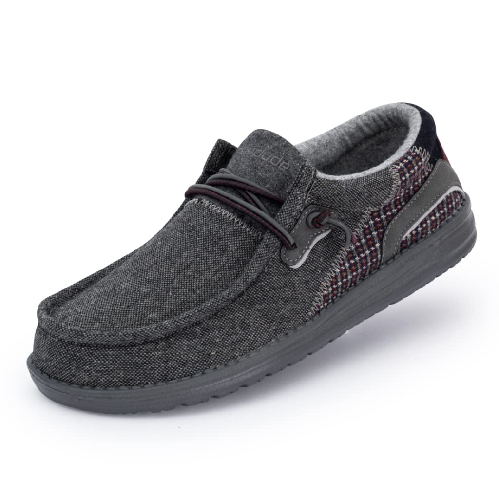 Hey Dude Men's Wally Hawk Wool Slip-On Loafers - Comfortable & Lightweight Casual Shoes for Men in Multiple Colors | Perfect for Everyday Wear, Office & Travel