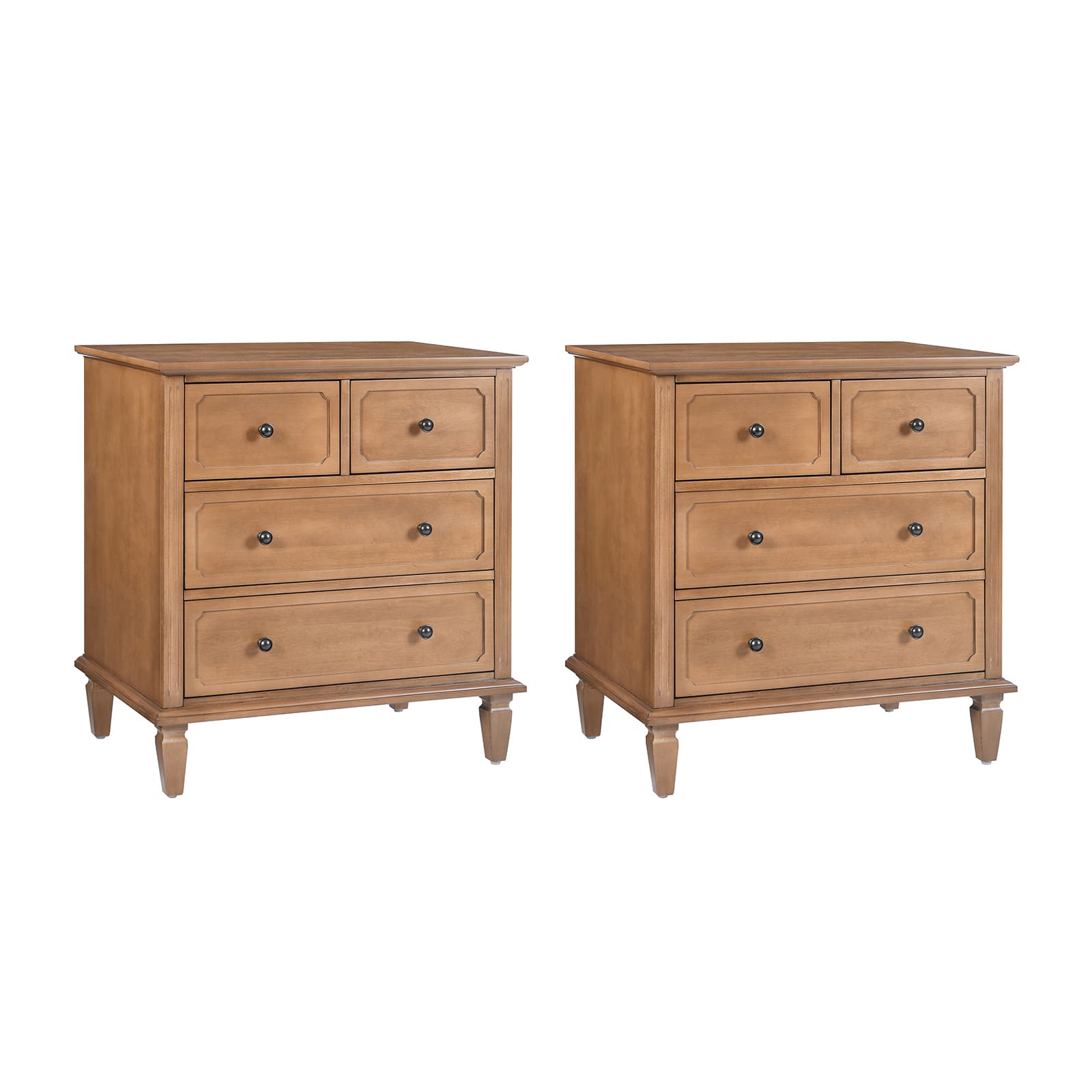 Isidro Accent Chest of Drawers with USB Charging Station - Modern Bedroom Dresser with 3 Drawers & Built-in Power Outlets - Perfect for Bedside Storage & Device Charging in Home, Office or Dorm Room