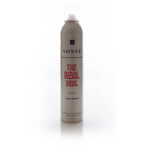 VONTE THE REAL DEAL Hair Spray - Strong Hold Hairspray for All Hair Types | Perfect for Styling, Volume & Hold | Salon Quality Hair Spray for Women & Men | Great for Everyday Use, Special Occasions & Professional Styling
