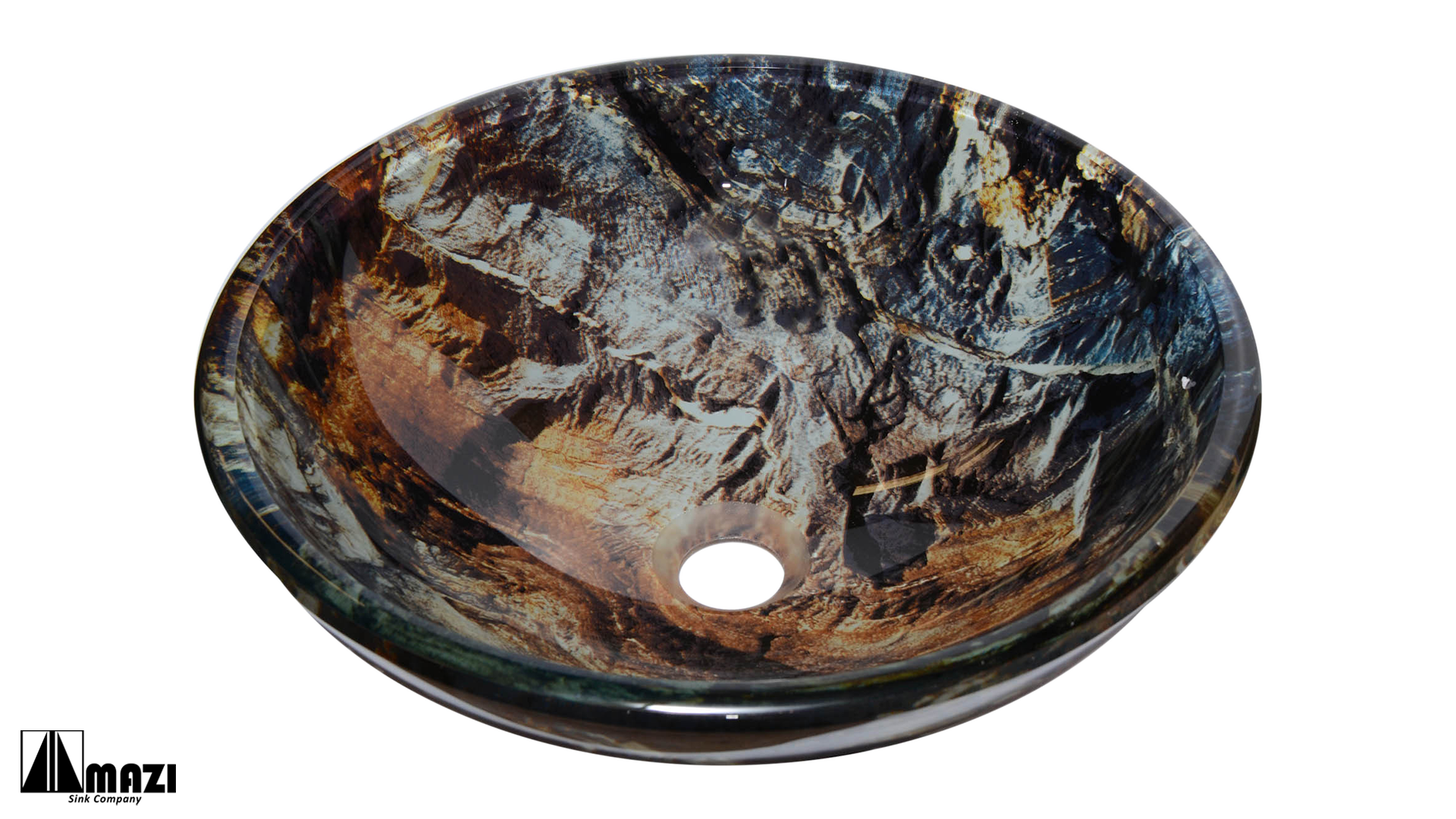 Modern Glass Vessel Bathroom Sink - YHD314 - Elegant Above Counter Basin for Bathroom Vanity, Powder Room & Guest Bath Decor