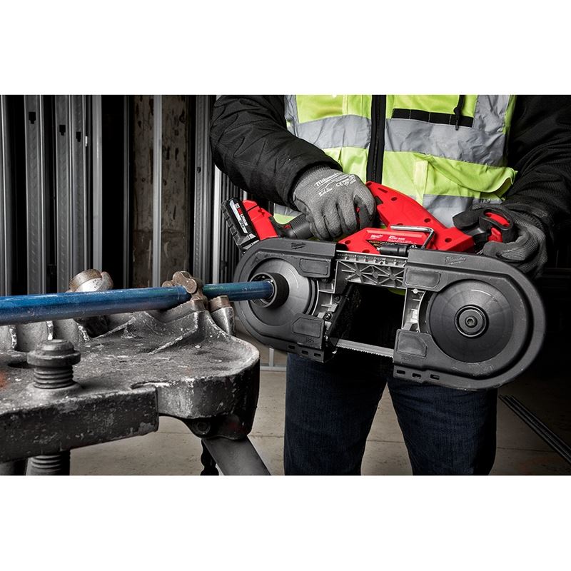 M18 FUEL 18V Brushless Cordless Compact Band Saw Kit with Dual Trigger - 2829S-22 - Ideal for Metal Cutting, Plumbing, and Electrical Work