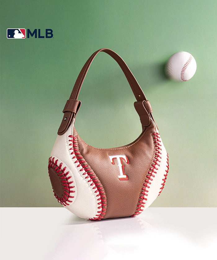 MLB Texas Rangers Team Hobo Bag - Stylish Crossbody Shoulder Bag for Women & Men - Perfect for Baseball Games, Travel & Everyday Use
