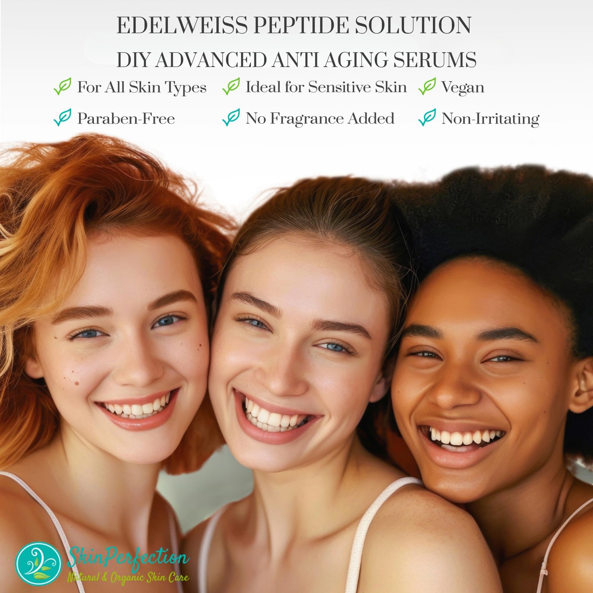 Edelweiss Antioxidant Extract - Natural Vitamin C Serum for Anti-Aging & Hydration | Brightens Skin, Reduces Wrinkles | DIY Skincare, Face Lotion & Serum Base | Perfect for Daily Skincare Routine & Night Treatment