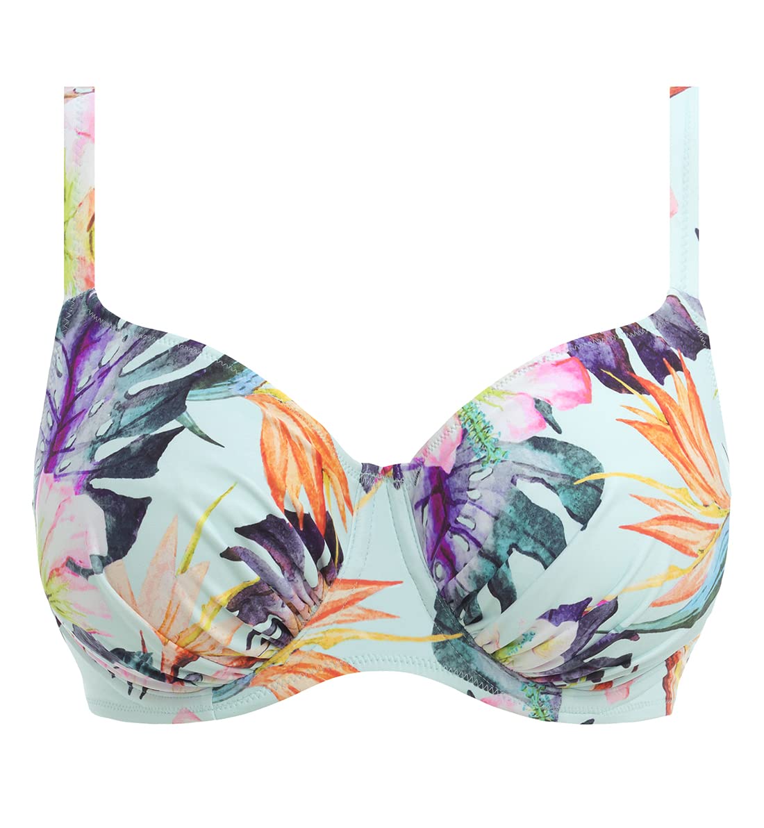 Fantasie Women's Paradiso Underwire Gathered Full Cup Bikini Top - Comfortable Swimwear for Beach, Pool & Summer Vacations