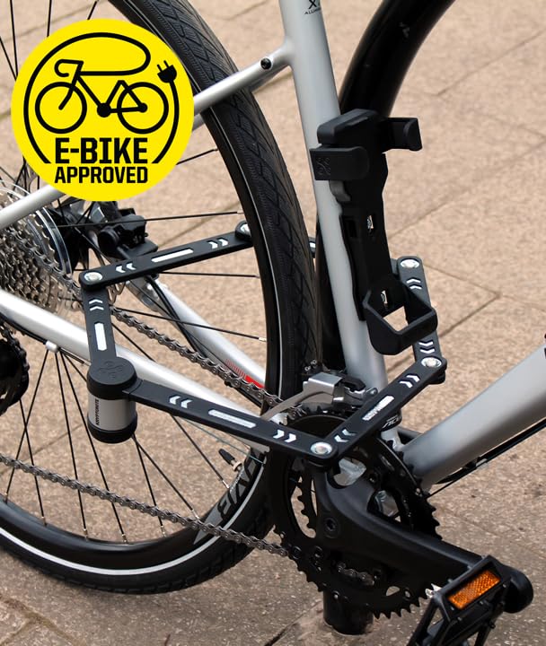 Kryptonite Kryptolok 610 S Folding Bike Lock - Compact, Lightweight, High Security Anti-Theft Bicycle Lock with 2 Keys & Mount | Fits E-Bikes, Scooters, Road & Mountain Bikes | 100cm (39 in) Black | Perfect for Urban Commuting & Outdoor Adventures
