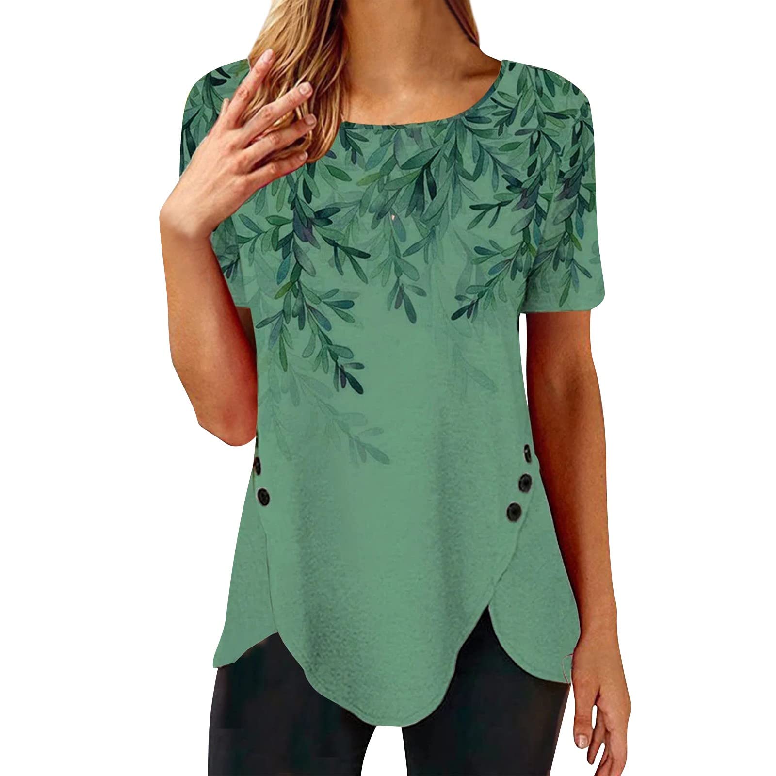 YuyuTangFu Women's Long Sleeve Tunic Tops with Pockets - Casual Summer Blouse for Women | Perfect for Office, Travel & Everyday Wear