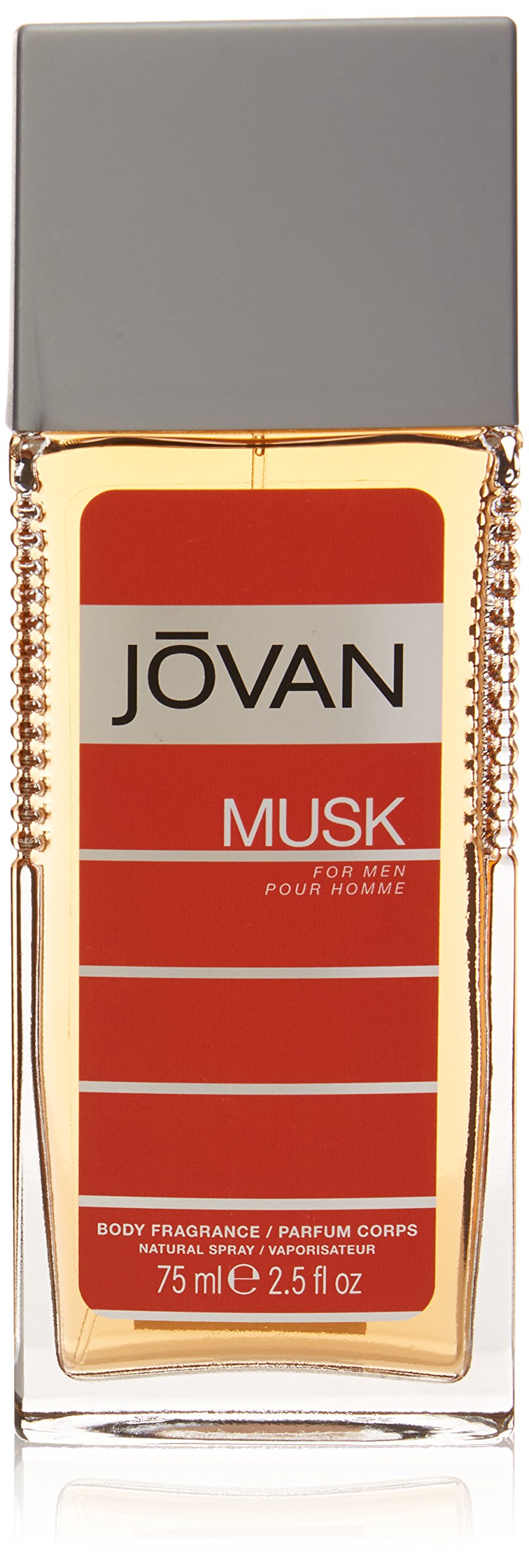 Jovan Musk Body Spray for Men - 2.5 oz Fresh Scent Cologne Spray | Long Lasting Fragrance for Daily Use, Work & Special Occasions