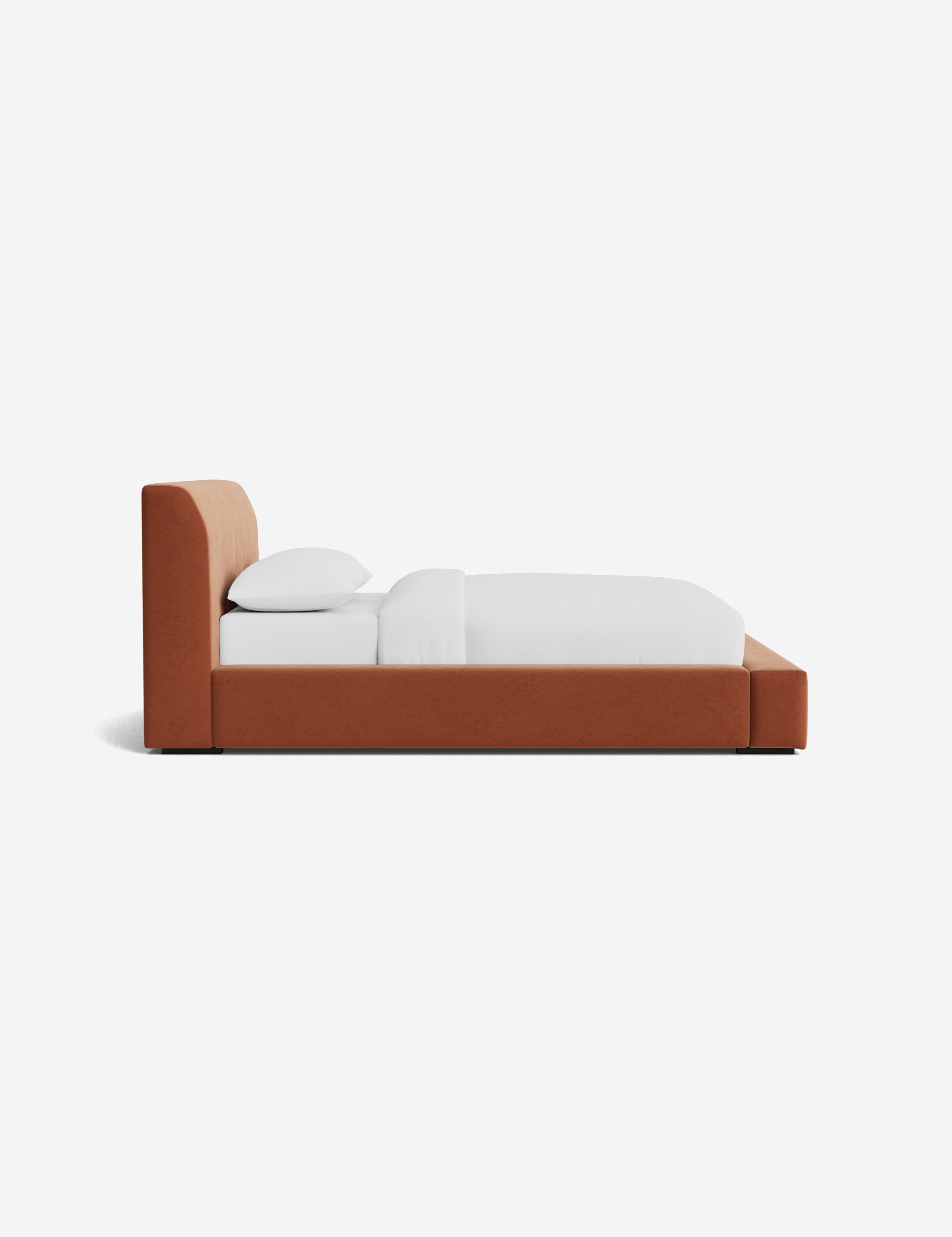 Clayton Platform Bed Frame - Modern Minimalist Wooden Bed with Sturdy Support - Perfect for Bedrooms, Guest Rooms & Small Spaces