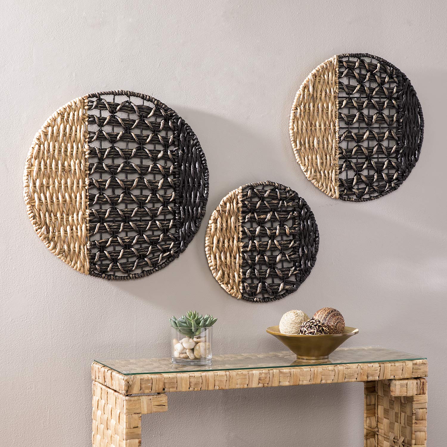SEI Furniture Marble Wall Art - Natural Stone Home Decor for Living Room, Bedroom & Office | Elegant Modern Design
