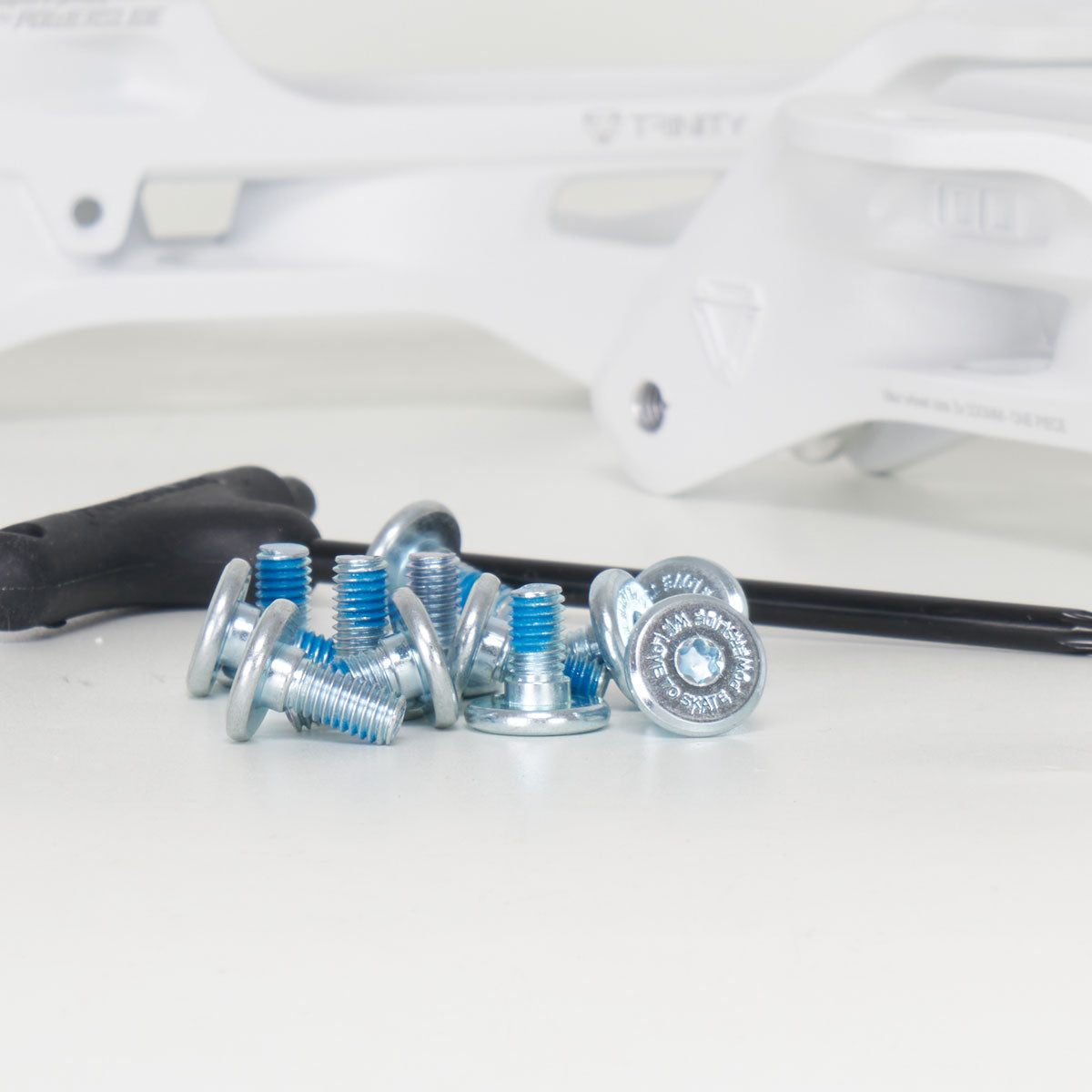 Powerslide Elite Casted Frame Trinity Mount 3x100mm White Inline Skate Frame - 231mm Length for Speed Skating & Aggressive Inline