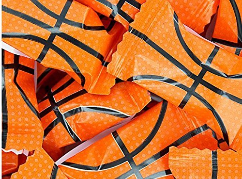 Basketball Themed Peppermints - 100 Count Sports Mint Candy for Games, Parties & Gifts | Bulk Wrapped Mints for Basketball Fans & Team Events