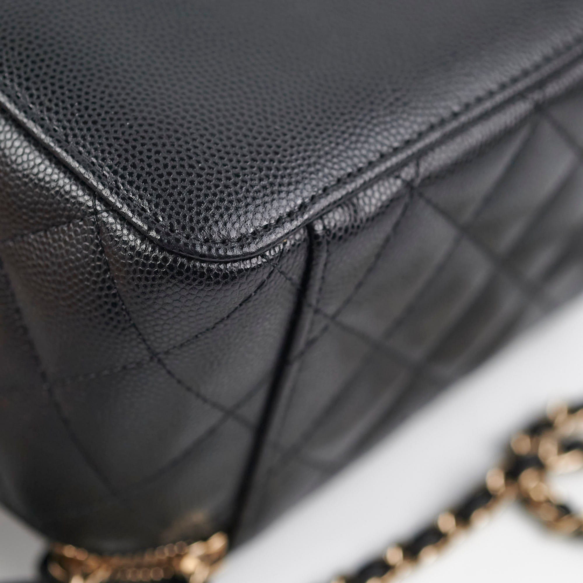 Chanel Caviar Vanity Case Black 31 Series - Luxury Leather Makeup Bag for Travel & Everyday Use