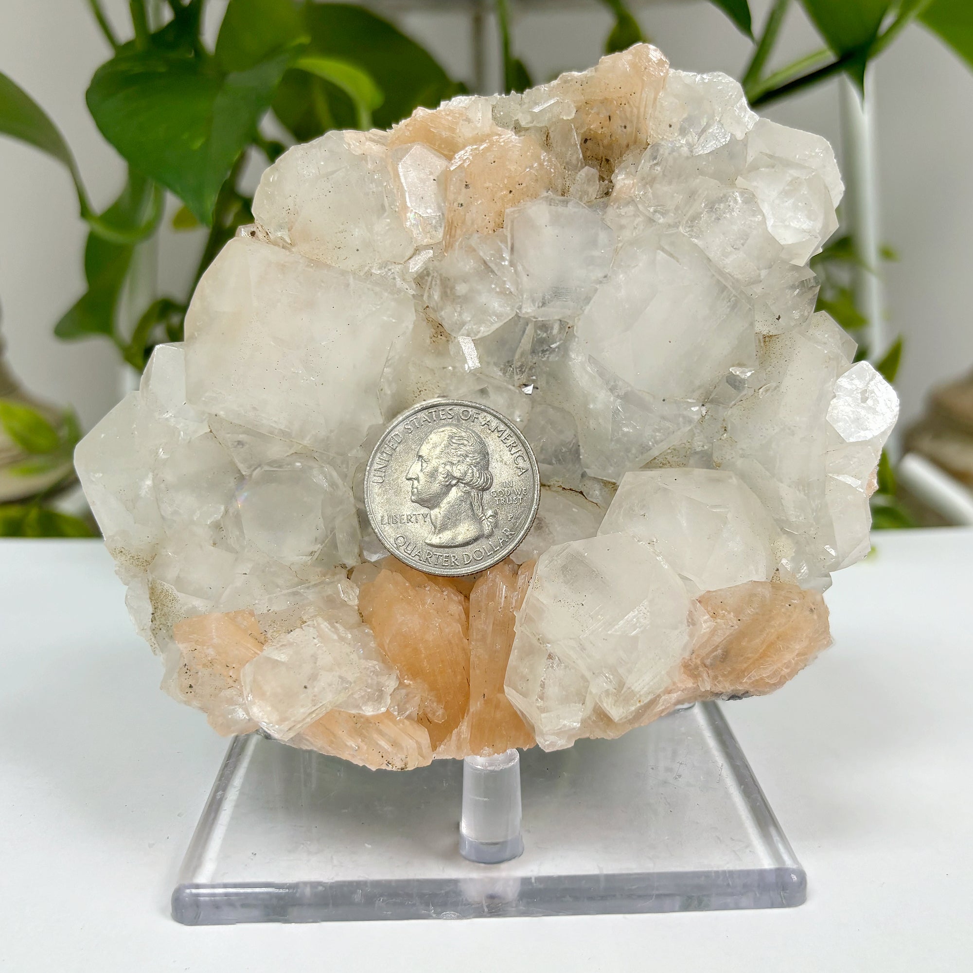 Exquisite Natural Apophyllite Heulandite Crystal Cluster - Rare Mineral Specimen for Collectors & Healing Crystals | Perfect for Meditation, Home Decor & Spiritual Healing Spaces