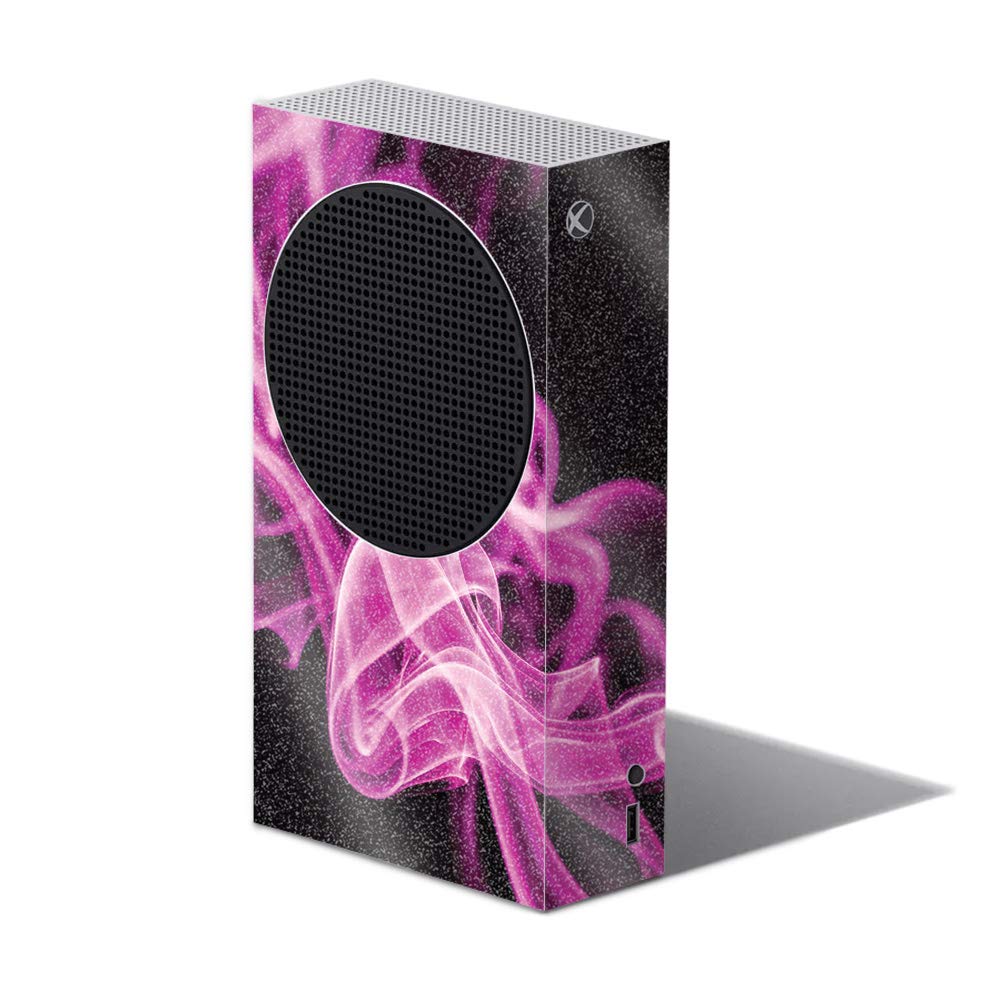 MightySkins Glossy Glitter Skin for Xbox Series S - Pink Flames | Protective & Durable High-Gloss Finish | Easy to Apply & Remove | Made in USA | Perfect for Gaming, Customization & Gift Giving