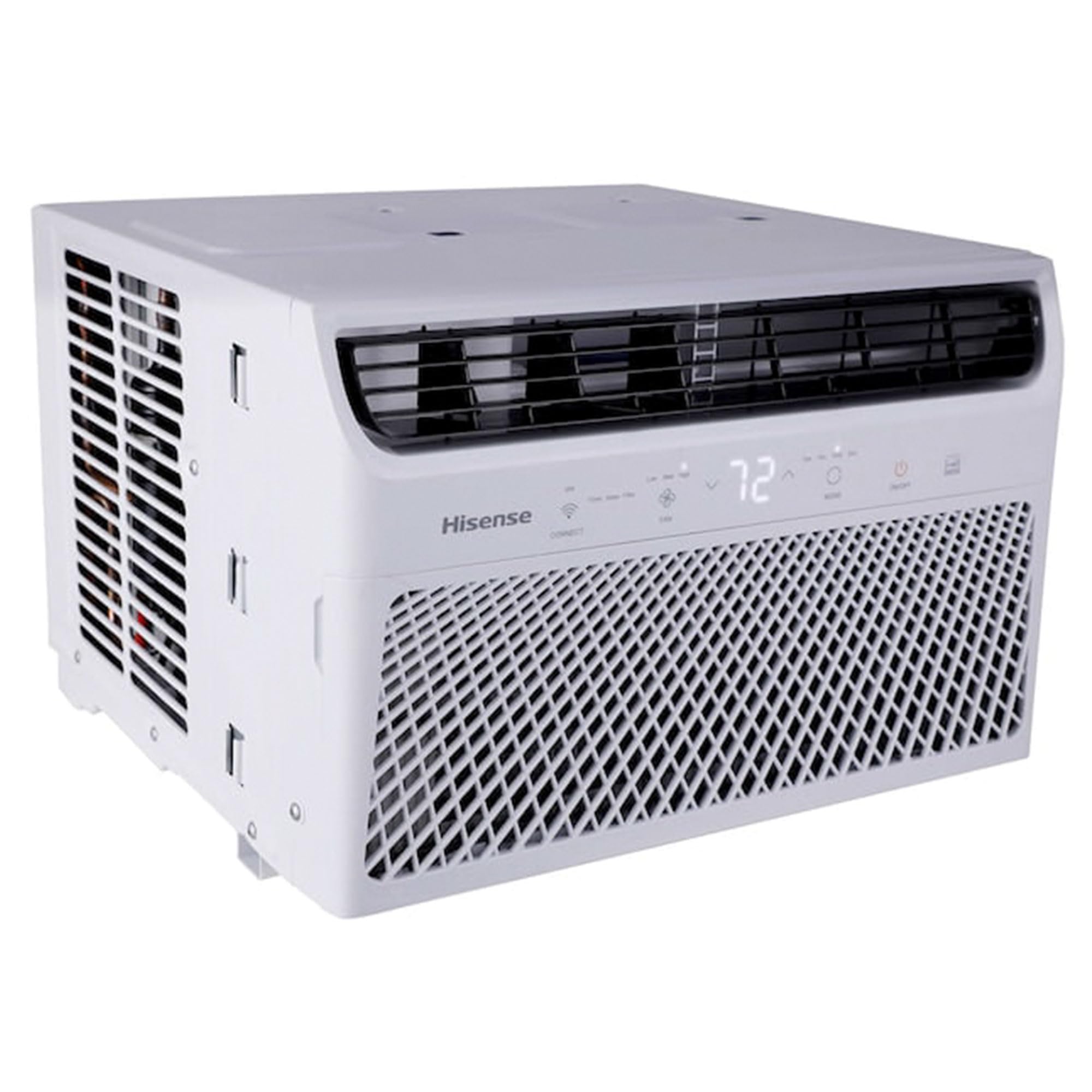 Hisense 12,000 BTU Smart WiFi Window Air Conditioner - Energy Efficient Quiet Cooling for Bedroom, Living Room & Apartment - White (Renewed) - Perfect for Summer Heat Relief & Small Space Cooling