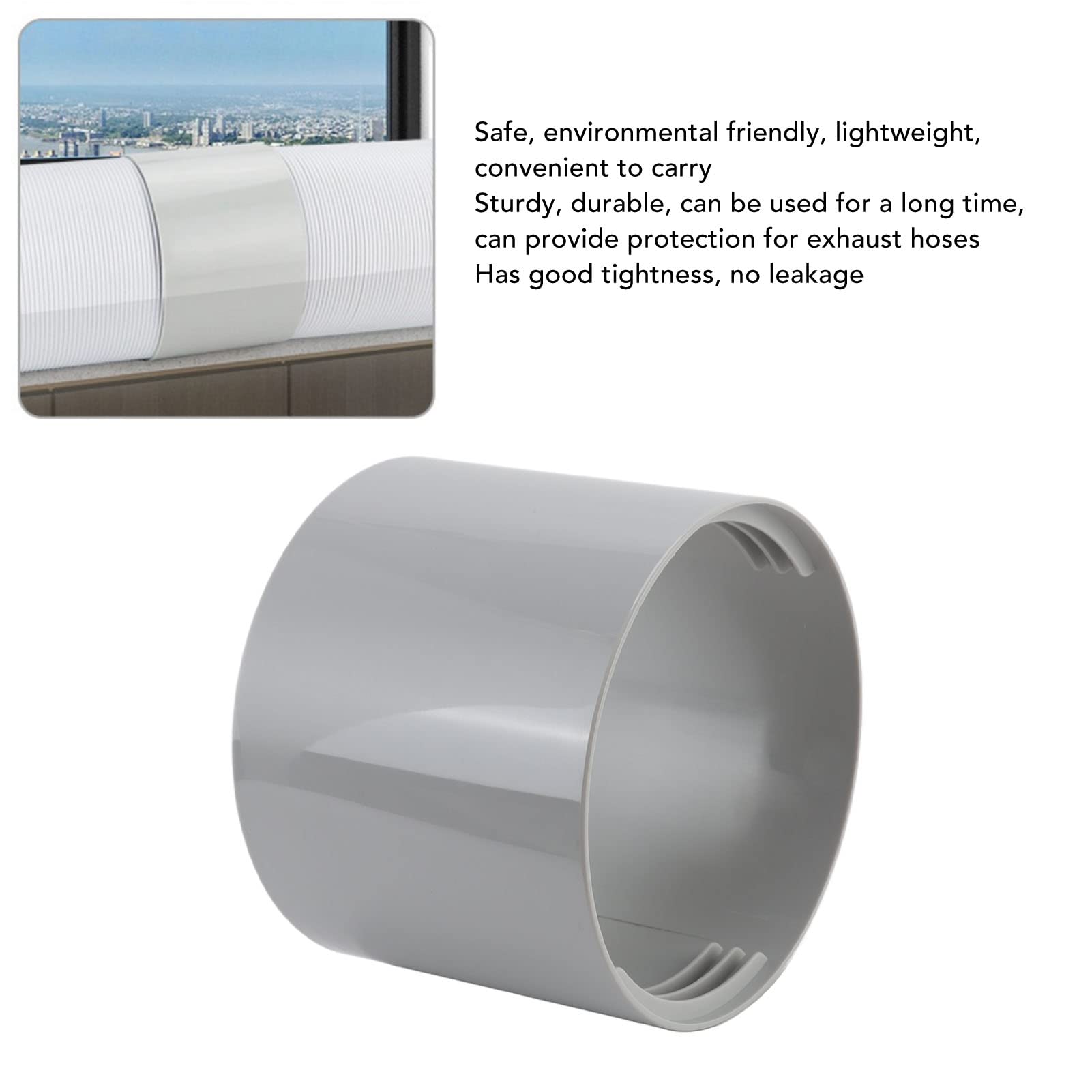 5 Inch Exhaust Hose Connector - AC Coupling Extension for Portable Air Conditioner Accessories | Durable Air Conditioner Hose Adapter for Mobile AC Units | Perfect for Home, Office & RV Cooling Solutions