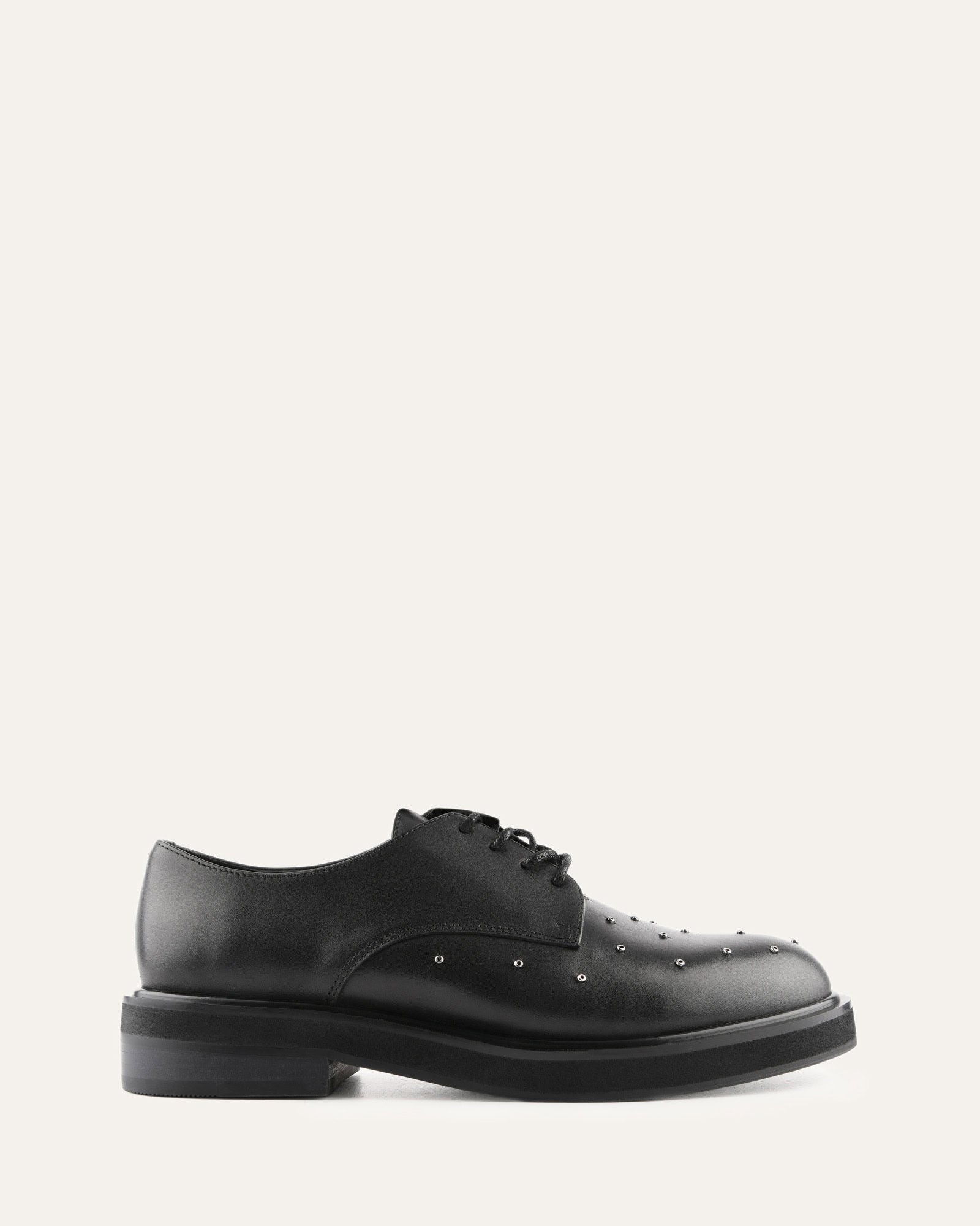 IKER Black Leather Lace-Up Shoes for Men - Stylish & Comfortable Dress Shoes for Work, Casual, and Formal Occasions