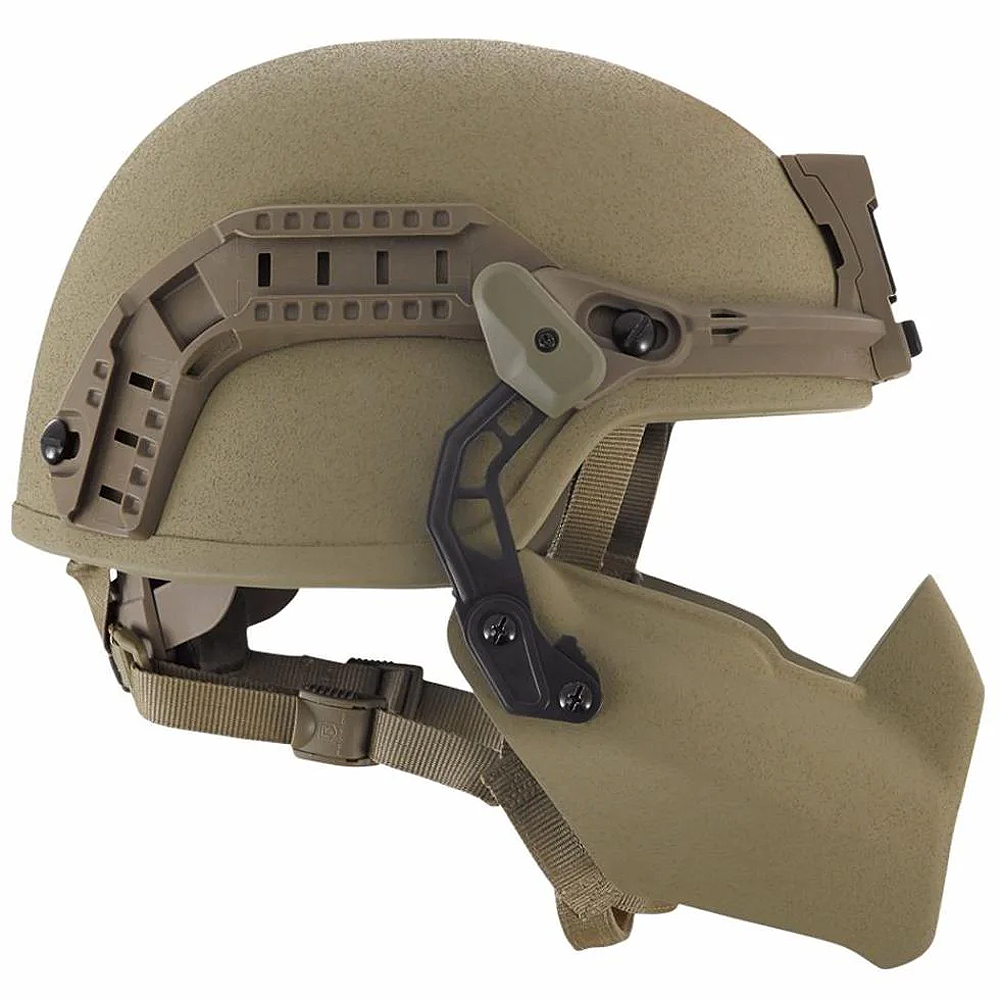 Galvion Viper Mandible Guard - Tactical Ballistic Face Protection with Wired Communication for Military & Law Enforcement | Combat, Training & Outdoor Use