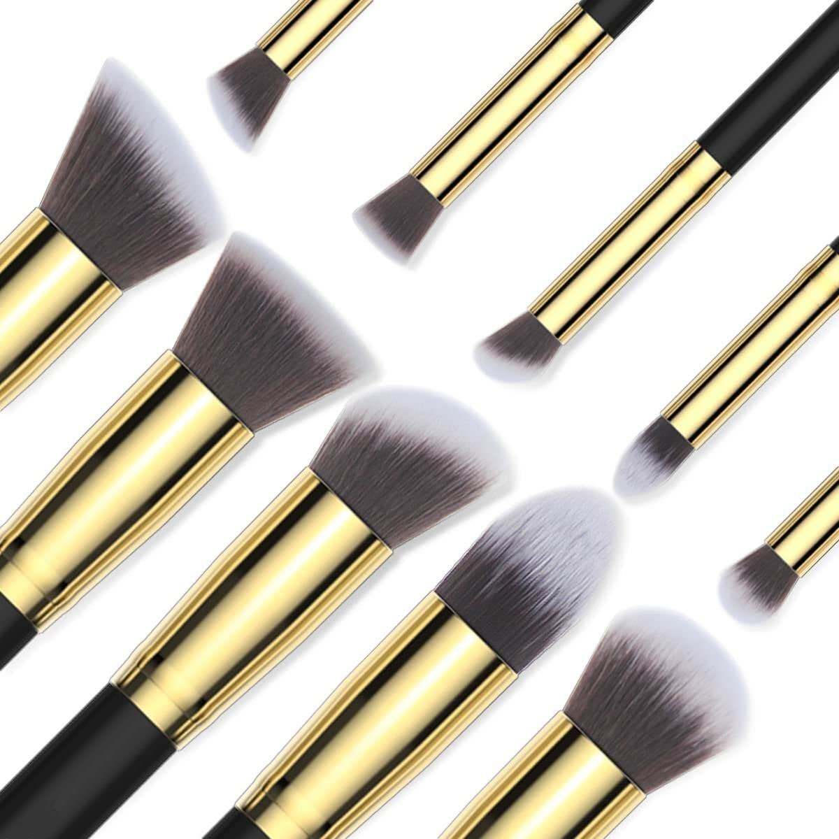 ClubBeauty 13-Piece Professional Makeup Brush Set with Foundation, Blush, Eye & Face Brushes, Powder Cream Applicators, Mushroom Head Sponge & Brush Cleaner - Perfect for Daily Makeup, Contouring & Blending