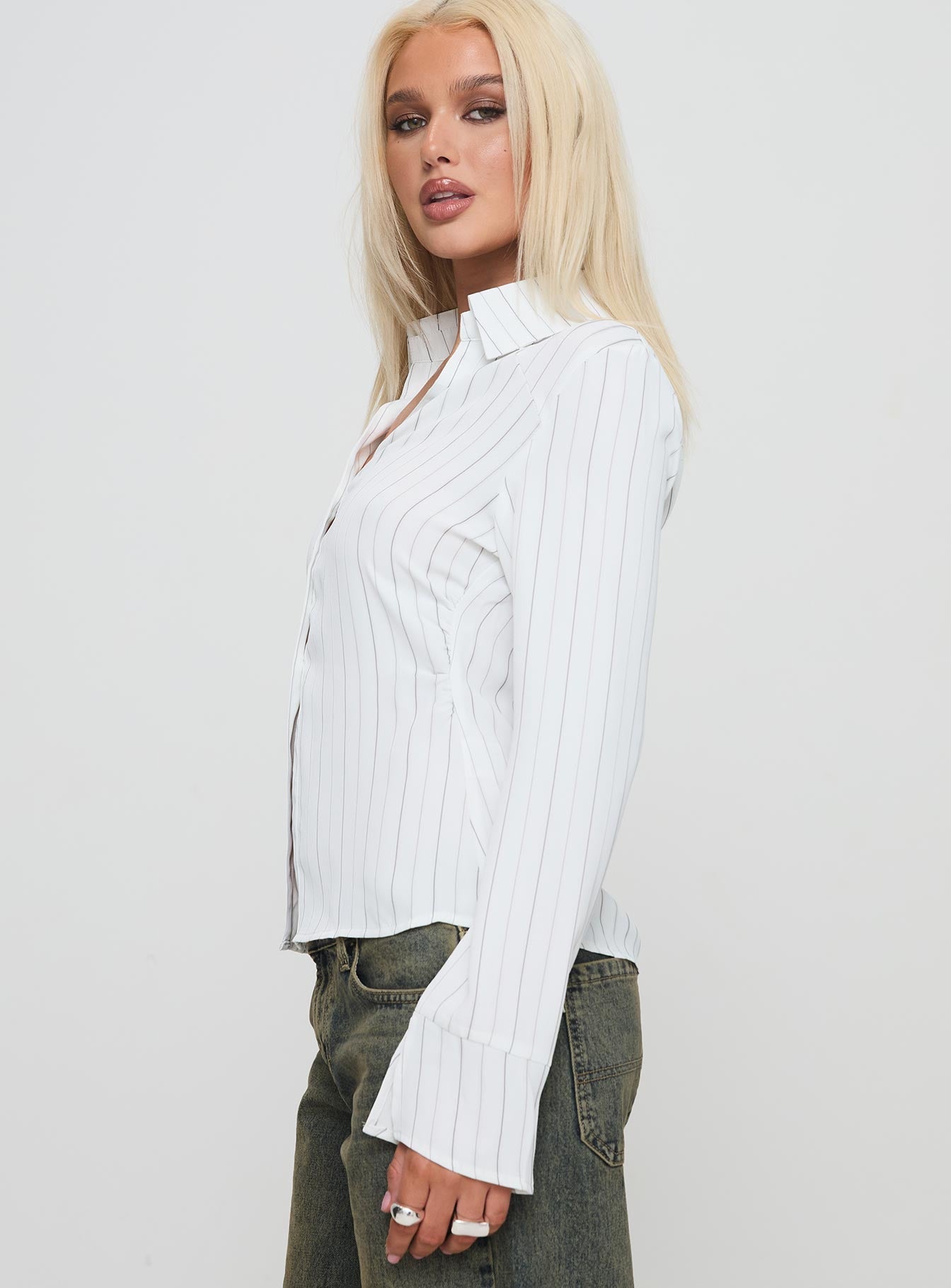 Aldgate Women's Long Sleeve T-Shirt - Soft Cotton White Top for Casual Wear & Layering | Perfect for Office, Outings & Everyday Comfort