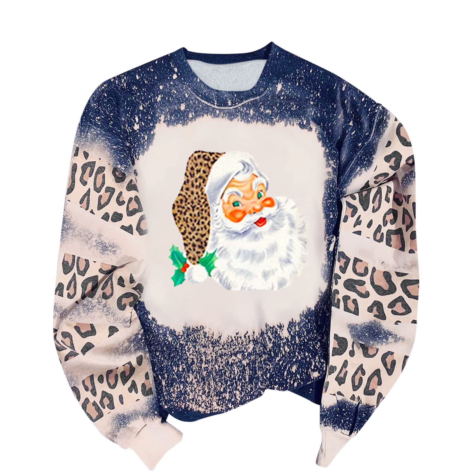 Trendy Women's Halloween Sweatshirt - Long Sleeve Pullover Blouse with Reverse Tie Dye Rainbow Design | Perfect for Halloween Parties, Fall Fashion & Casual Outfits