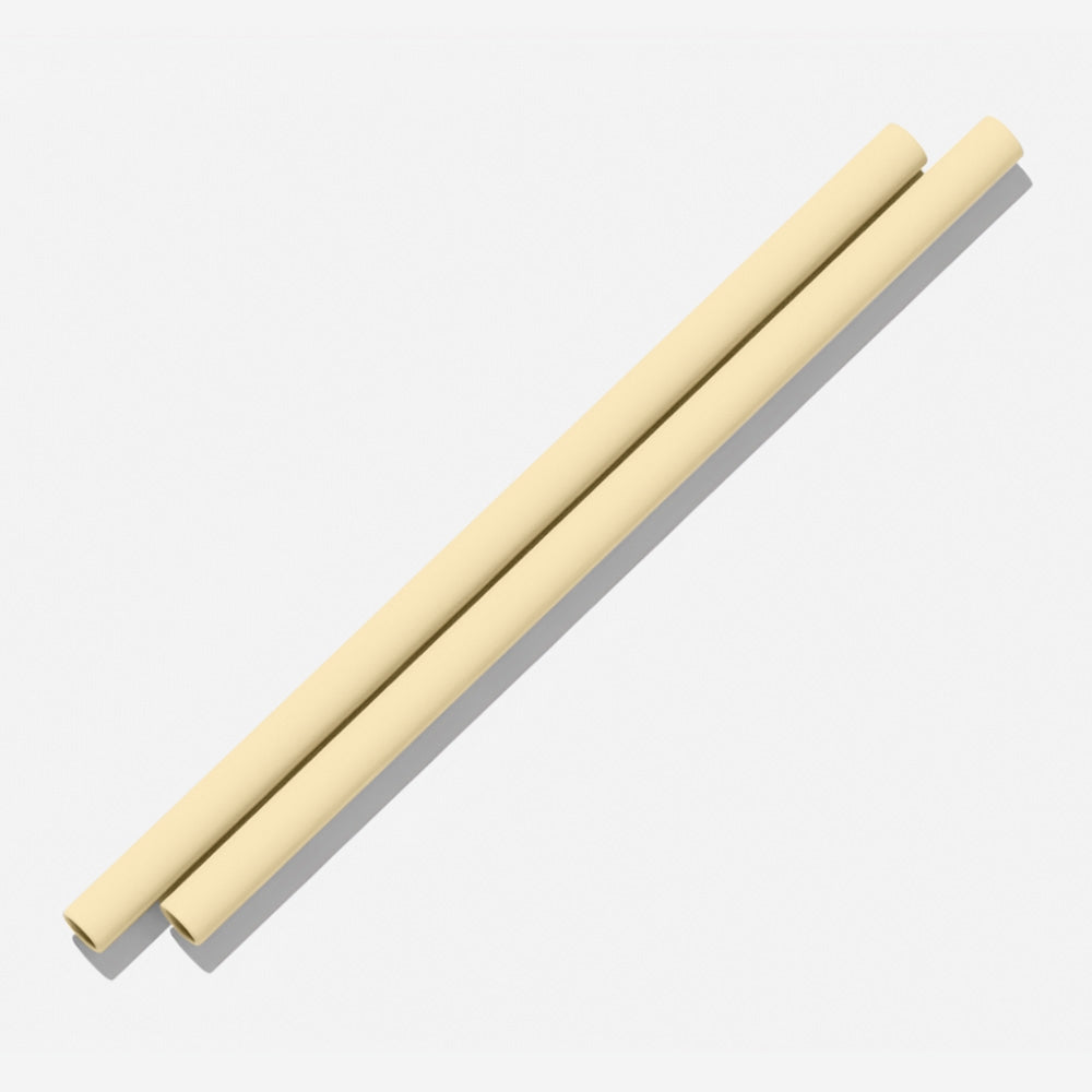 Eco-Friendly Reusable Silicone Straws (2 Pack) - BPA-Free, Dishwasher Safe, Perfect for Smoothies, Iced Coffee & Cocktails at Home or On-the-Go