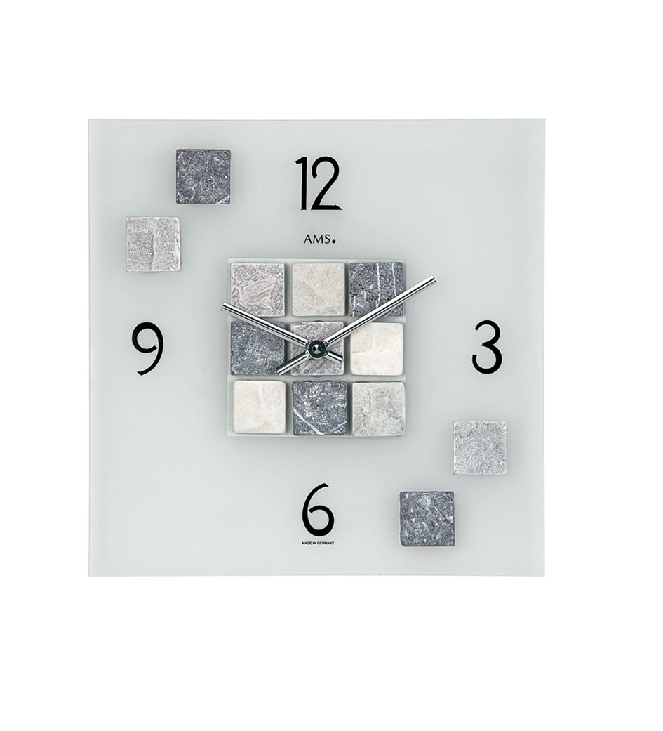 Modern Wall Clock 9276 - Silent Non-Ticking Battery Operated, Large Round Decorative Clock for Living Room, Bedroom, Office & Kitchen Decor
