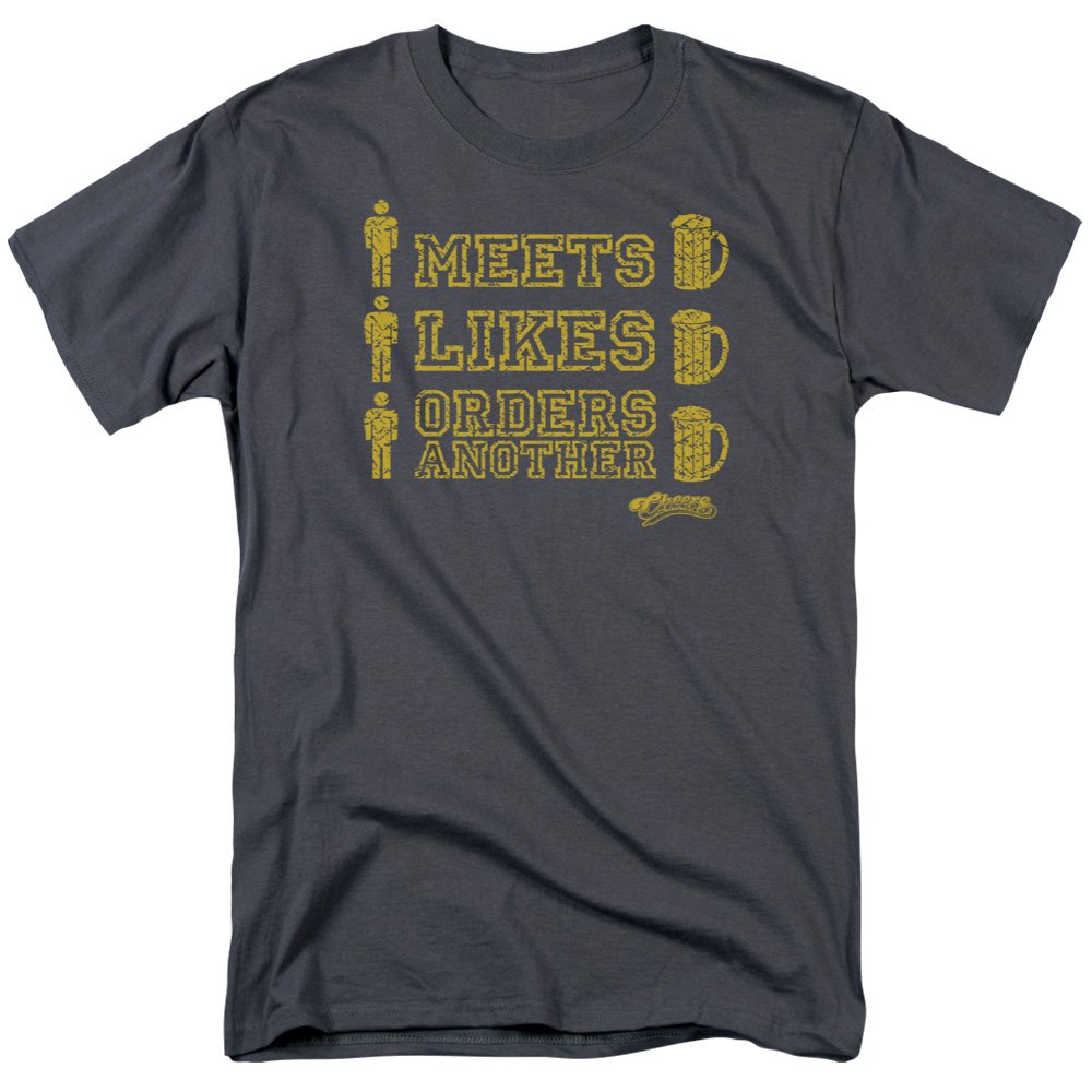 Trevco Cheers Short Sleeve T-Shirt for Men & Women - Funny Bar & Party Graphic Tee - Perfect for Happy Hour, Celebrations & Casual Wear